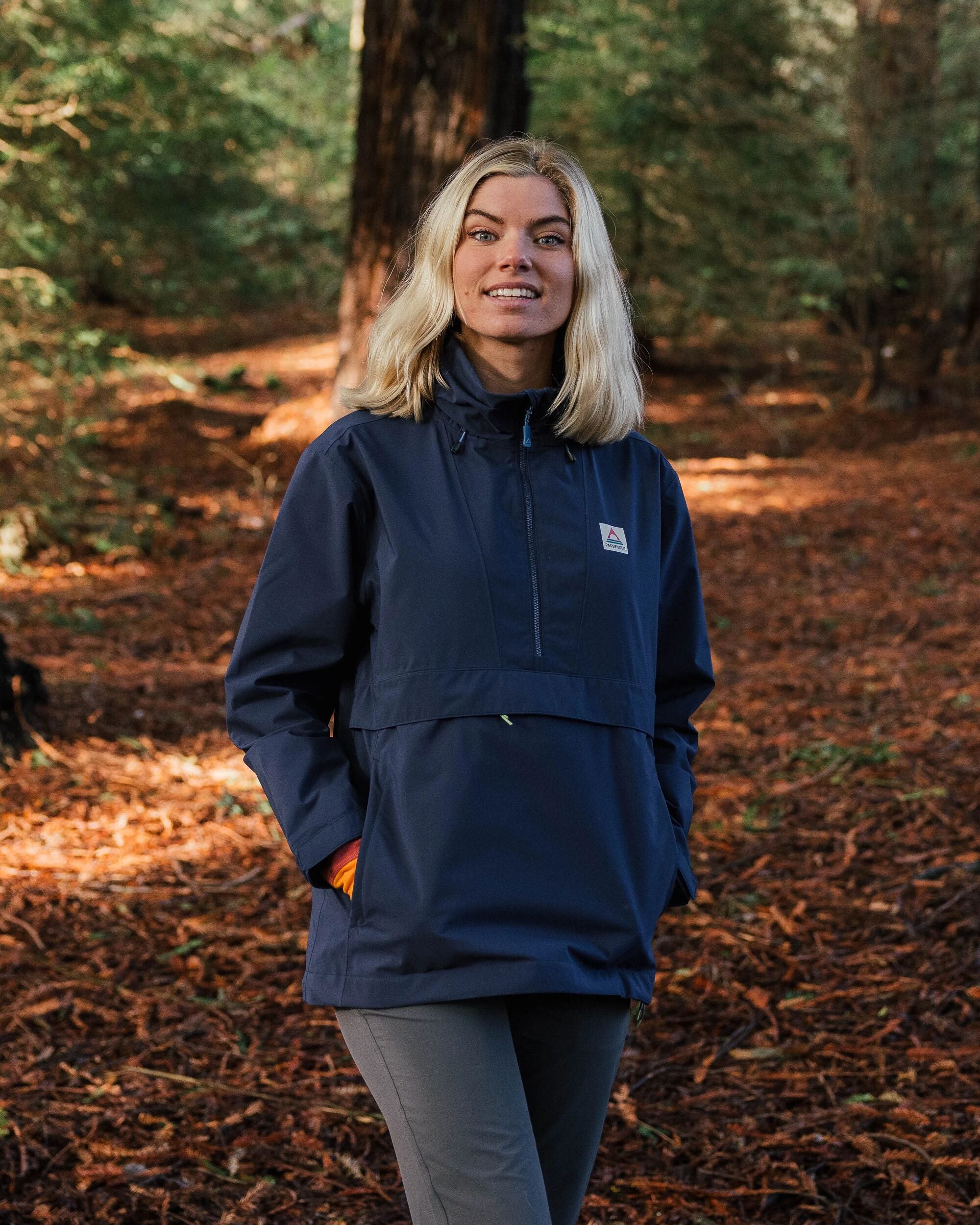 Skyline Recycled Waterproof Anorak Rich Navy – Passenger