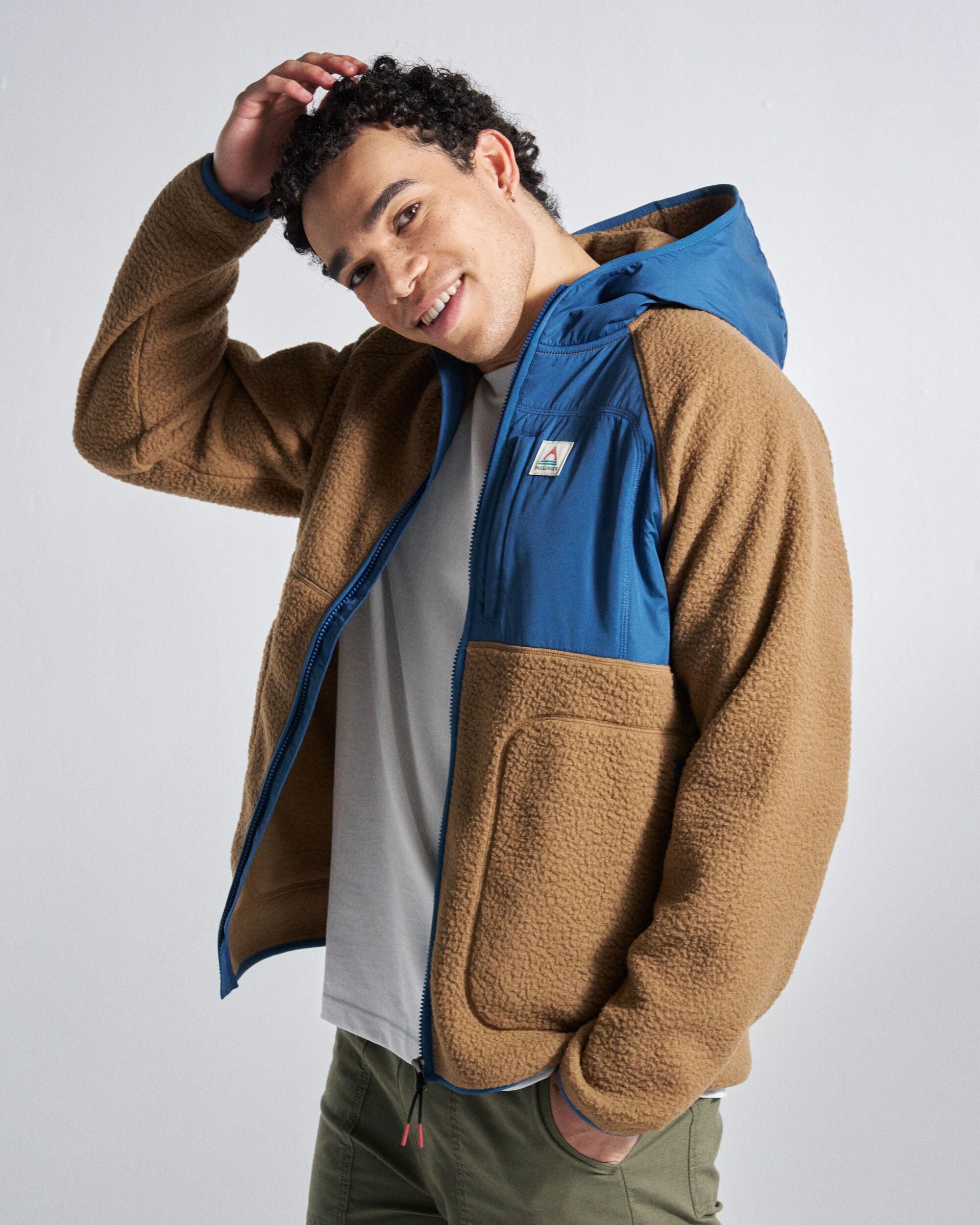 Ventura Full Zip Sherpa Fleece Caramel Brown – Passenger