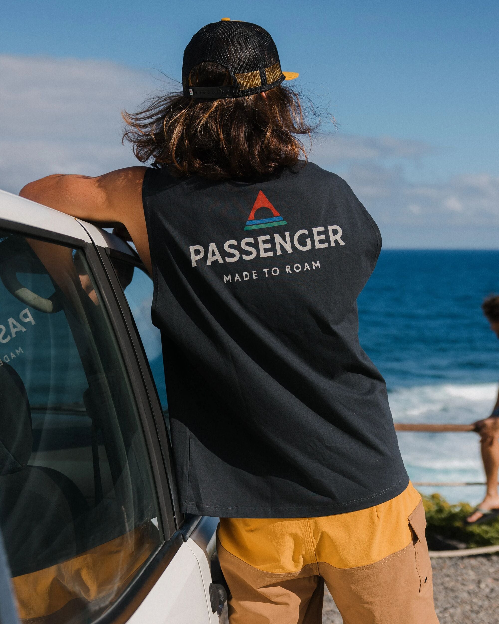 Passenger Recycled Cotton Vest - Black - Lifestyle