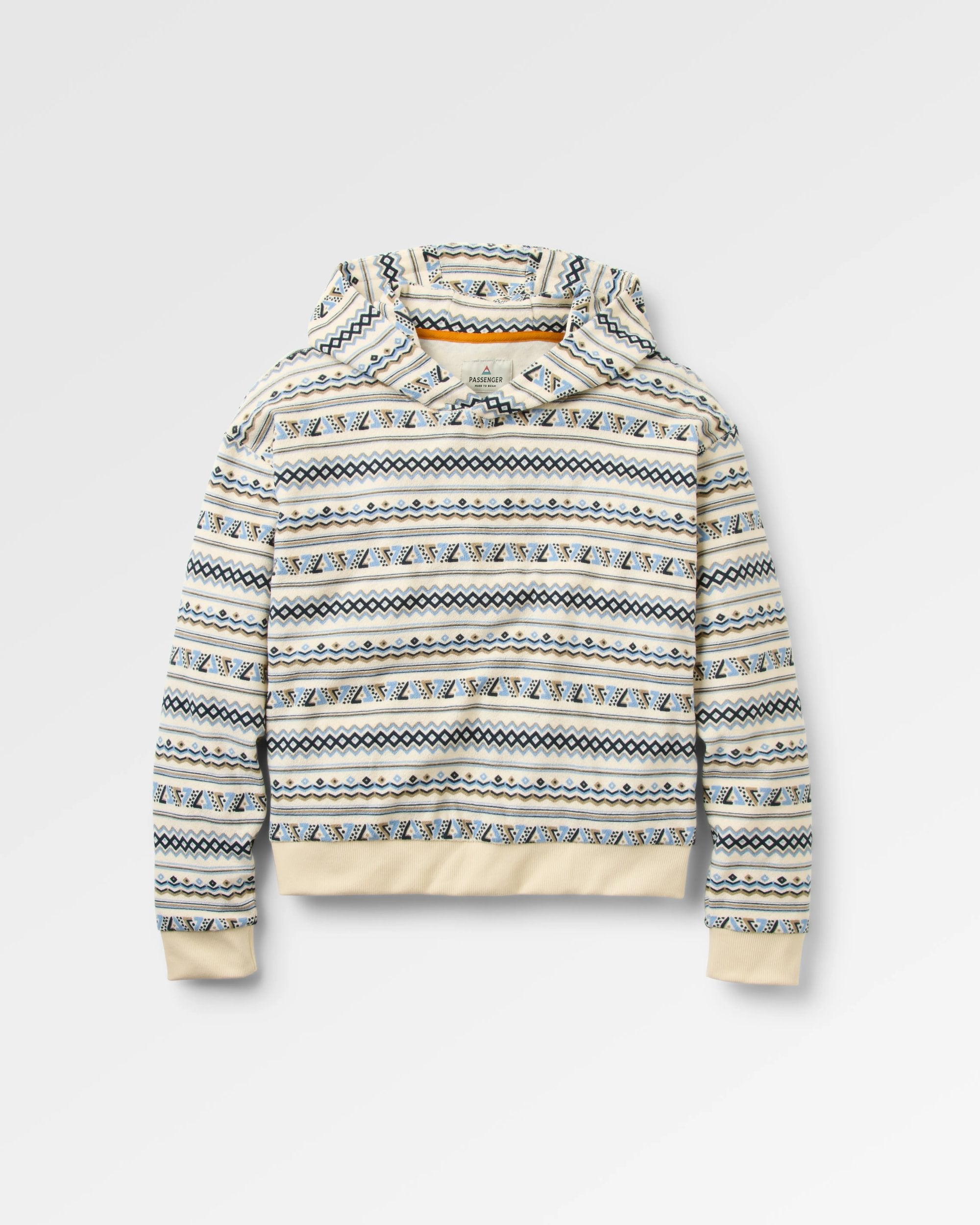 Groovy Towelling Hoodie Geo Stripe Birch – Passenger