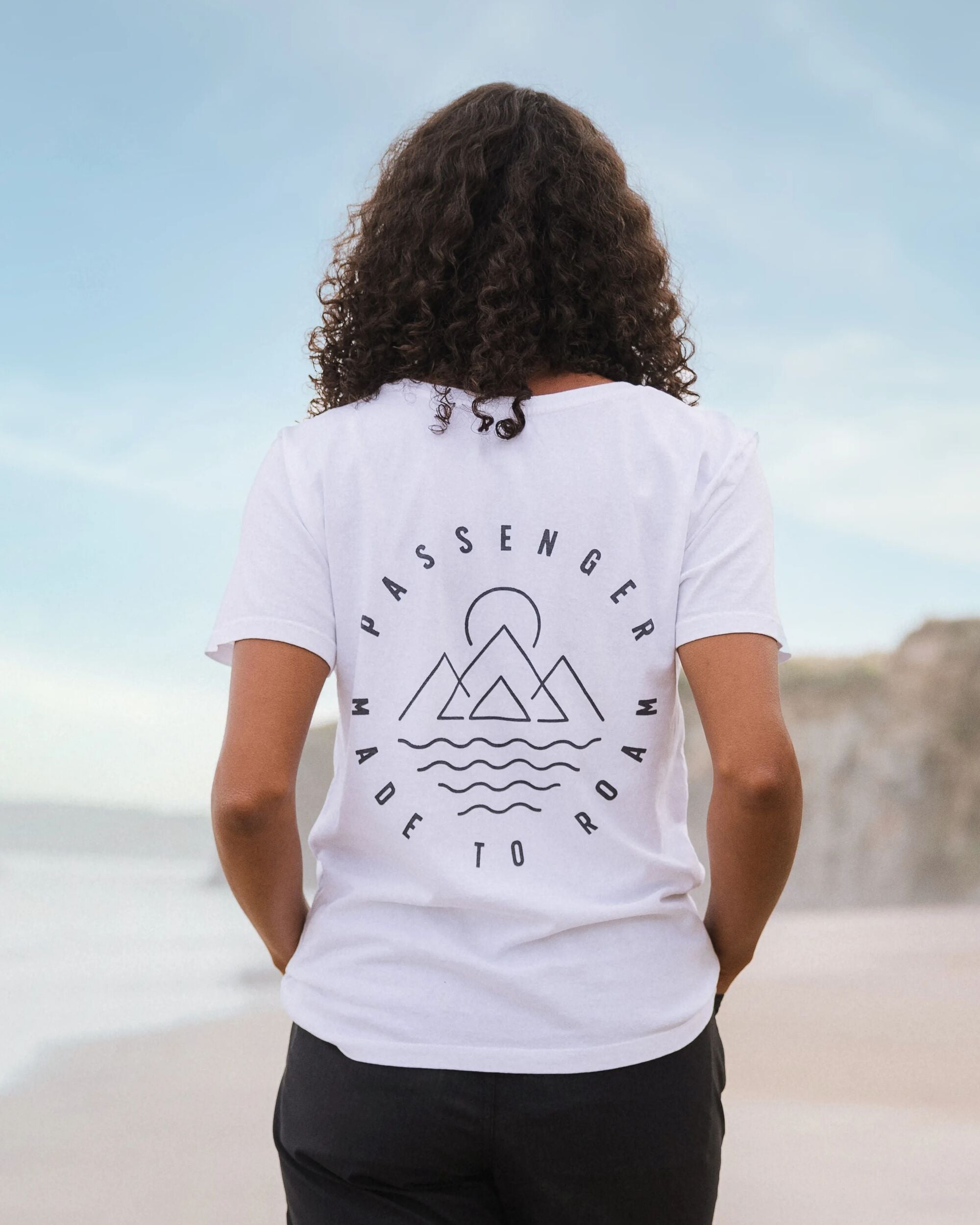 Remote Recycled Cotton T-Shirt - White - Lifestyle