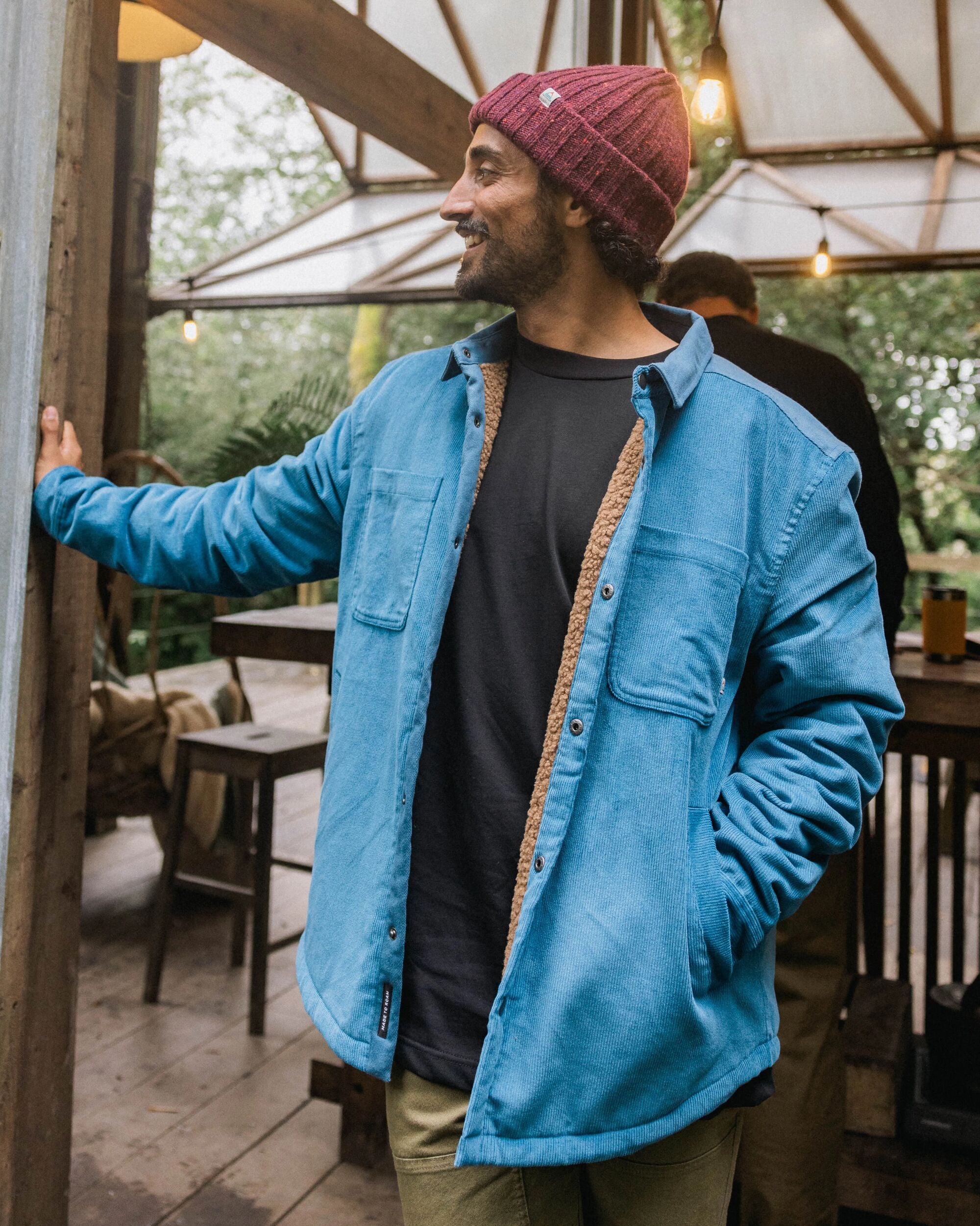 Kodiak Sherpa Lined Cord Overshirt Blue Steel – Passenger