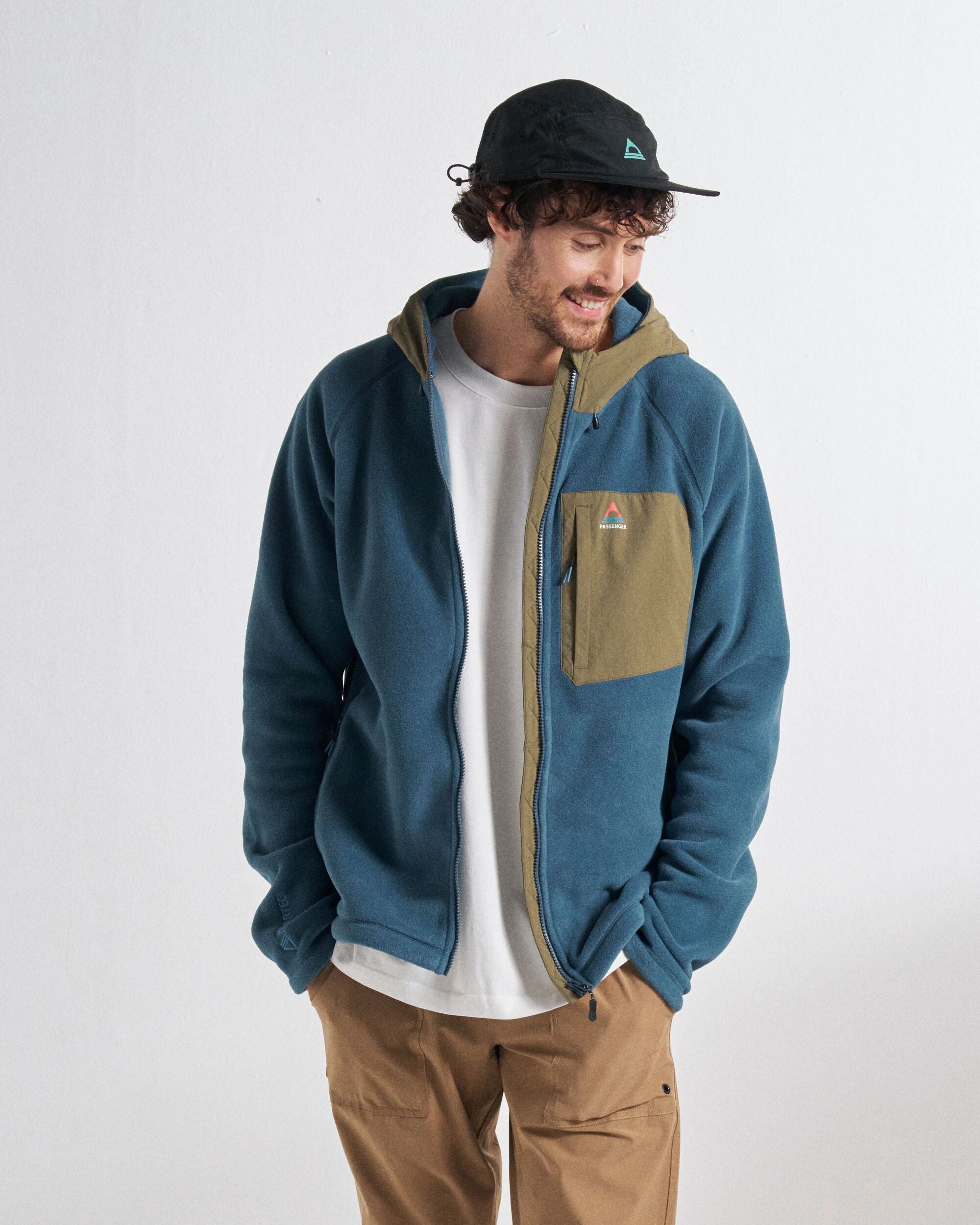 Sierrascape Men's Polartec® Fleece Hoodie Dark Denim – Passenger