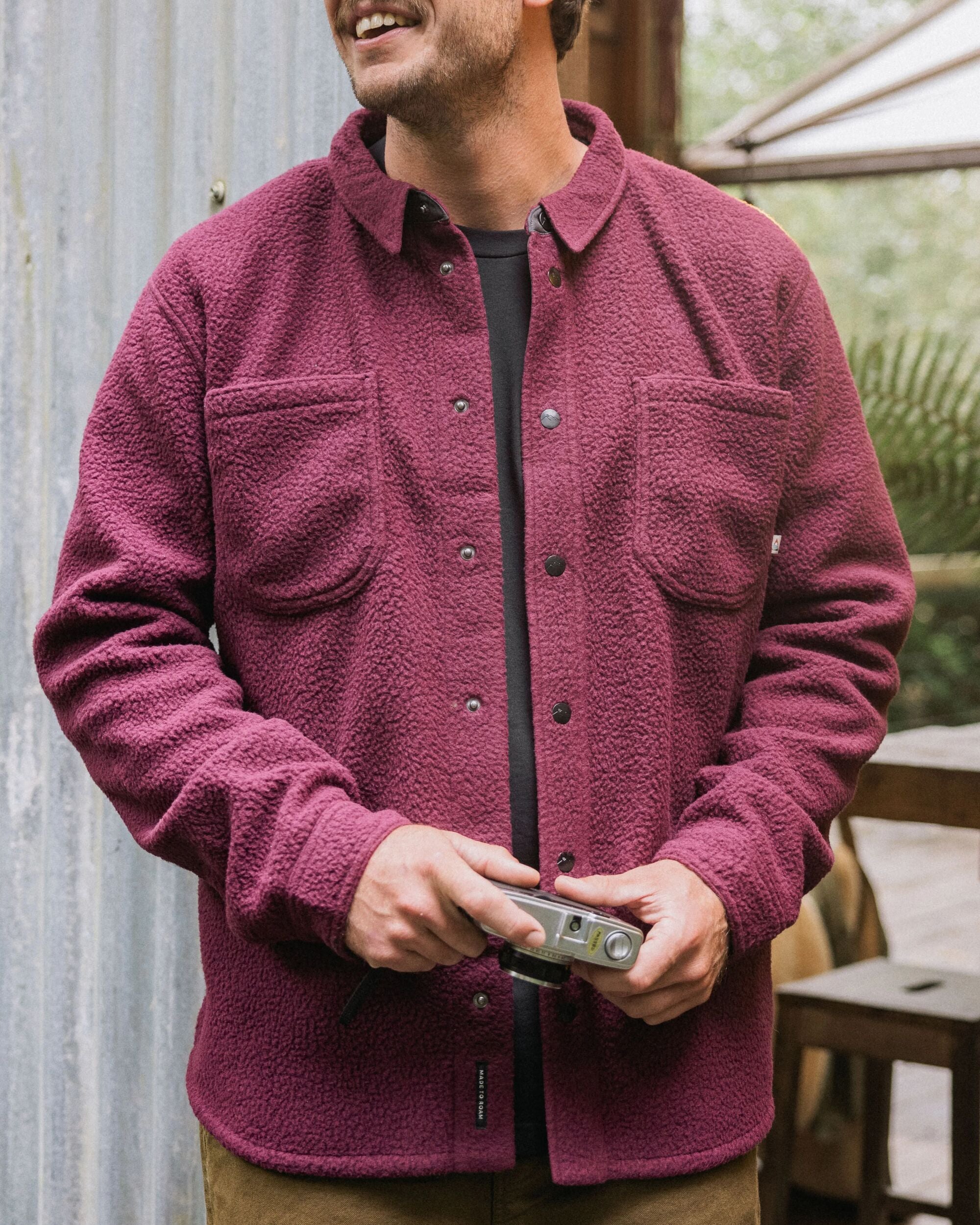 fleece over dress shirt Ash & Erie Heather Black Full-Zip Jacket Fleece for Short Men Heather Black / XXL