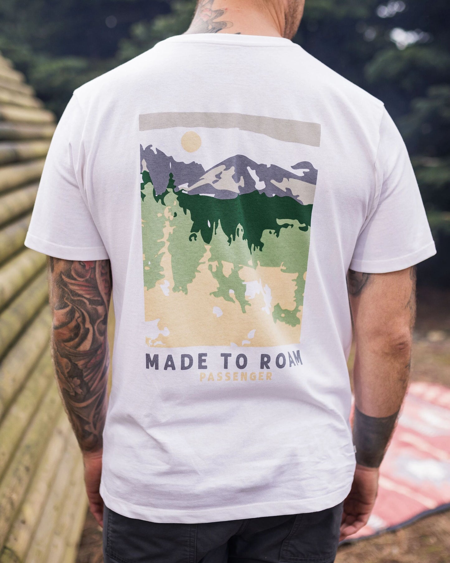 Open Road Recycled Cotton T-Shirt - White