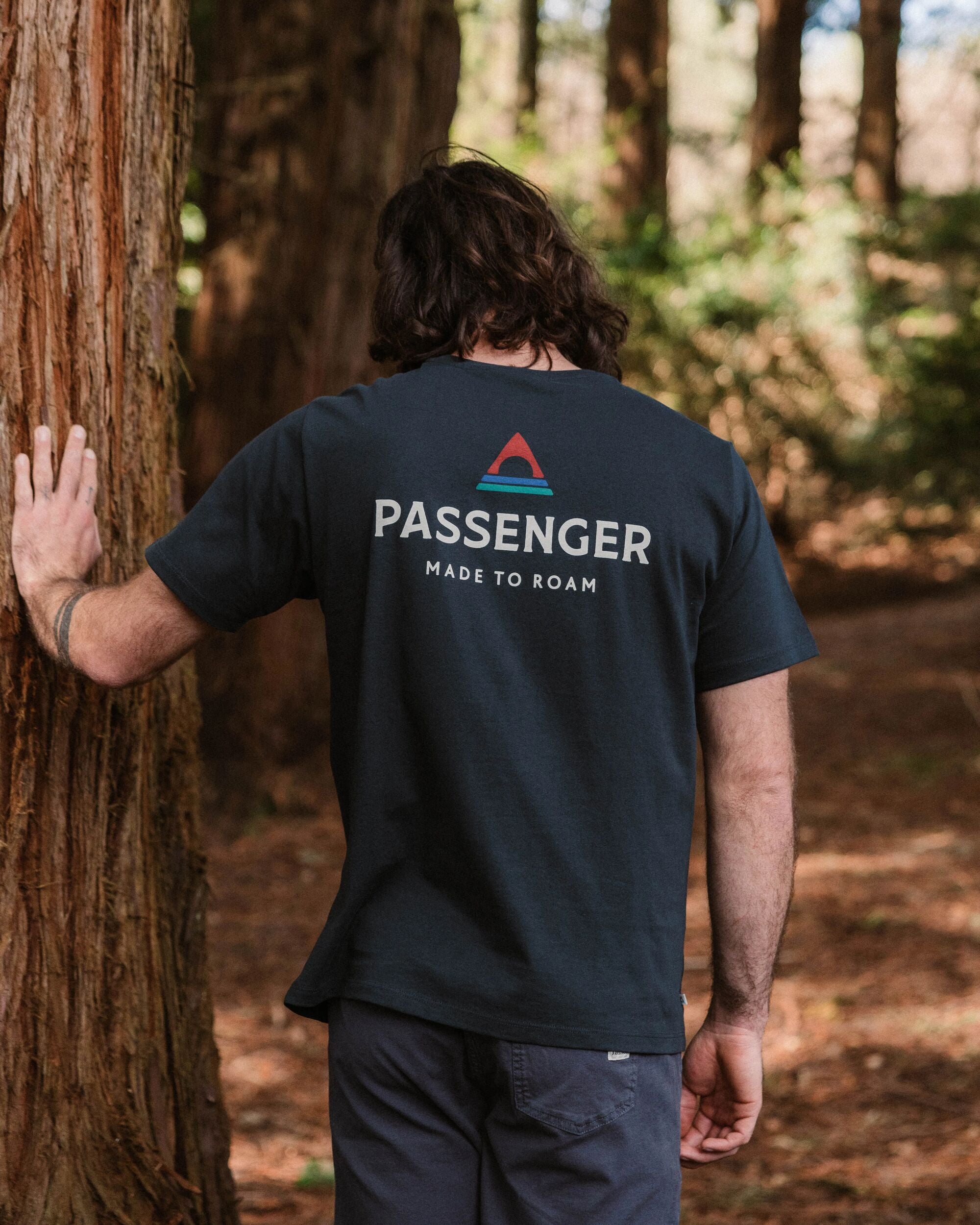 Passenger Recycled Cotton T-Shirt - Black - Lifestyle