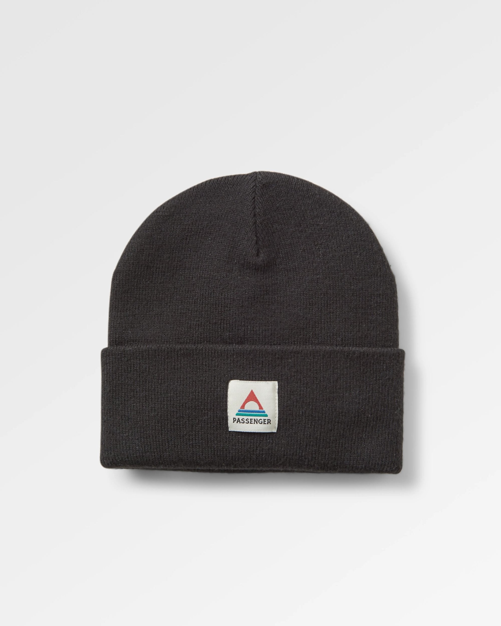 Core Recycled Low-Top Beanie - Black - Flatlay