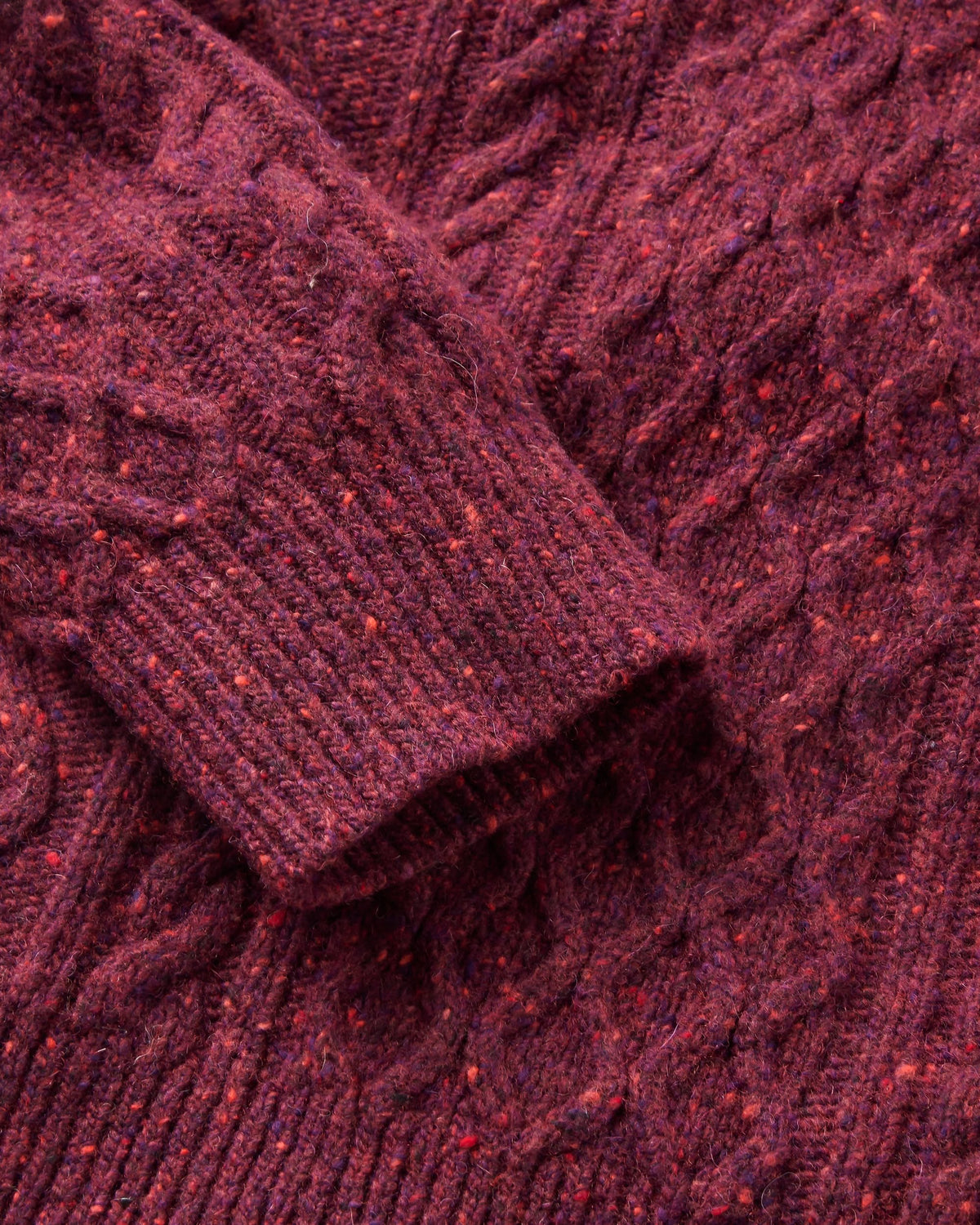 Sandbar Merino Blend Knitted Jumper - Fig - Flatlay
