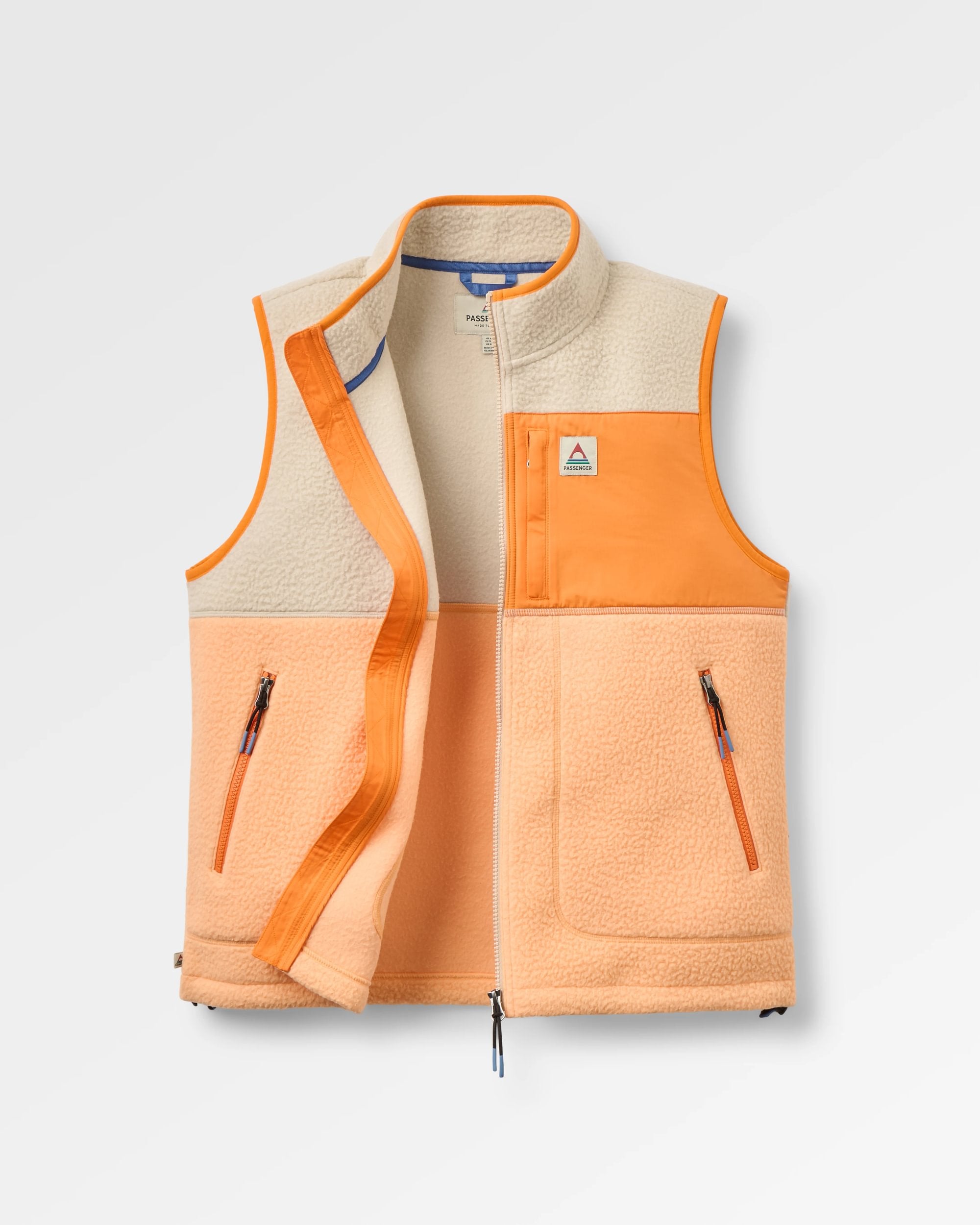 Fairbanks Sherpa Gilet Oatmeal/Orange Peach – Passenger