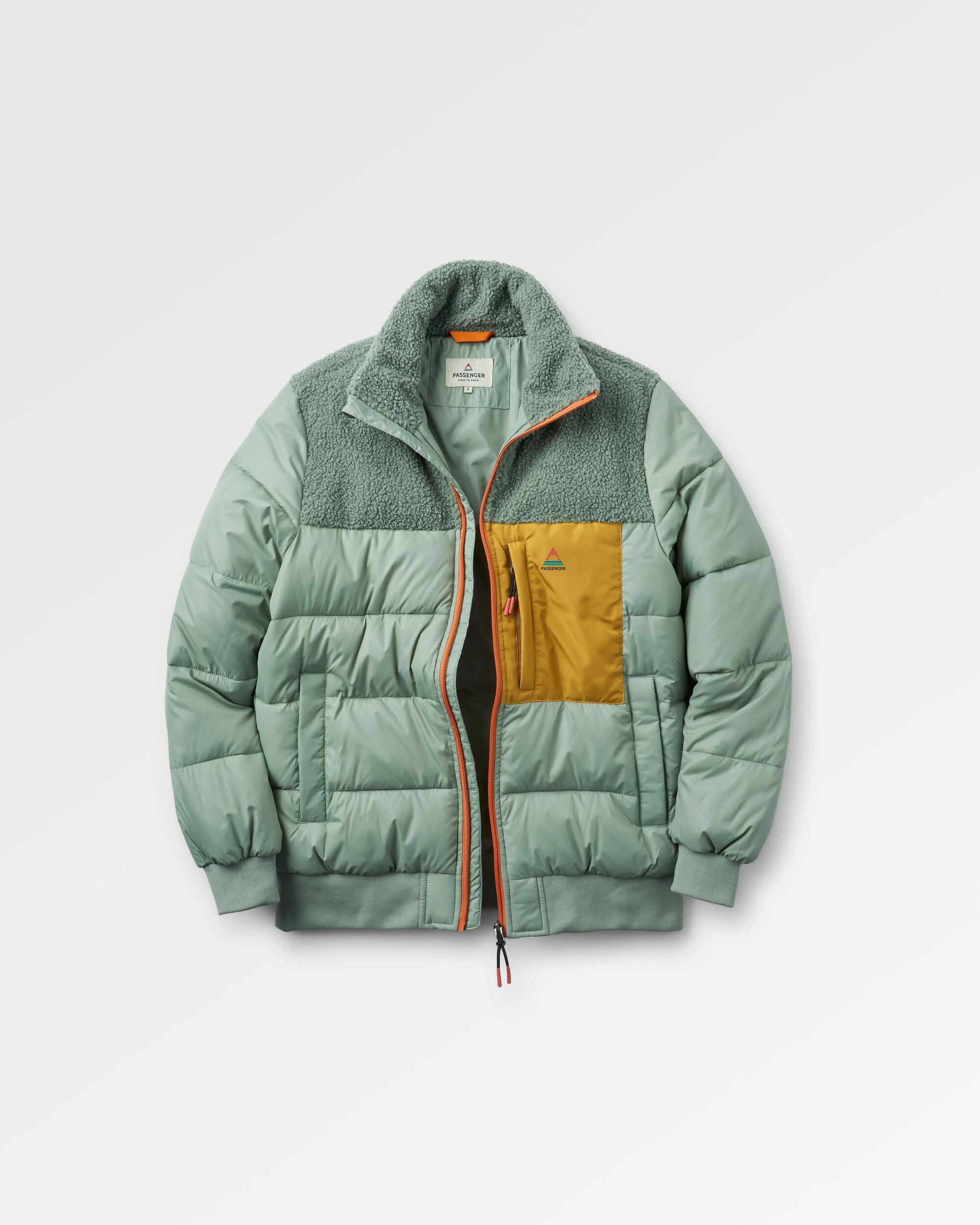Inspire Recycled Insulated Jacket - Pistachio - Flatlay