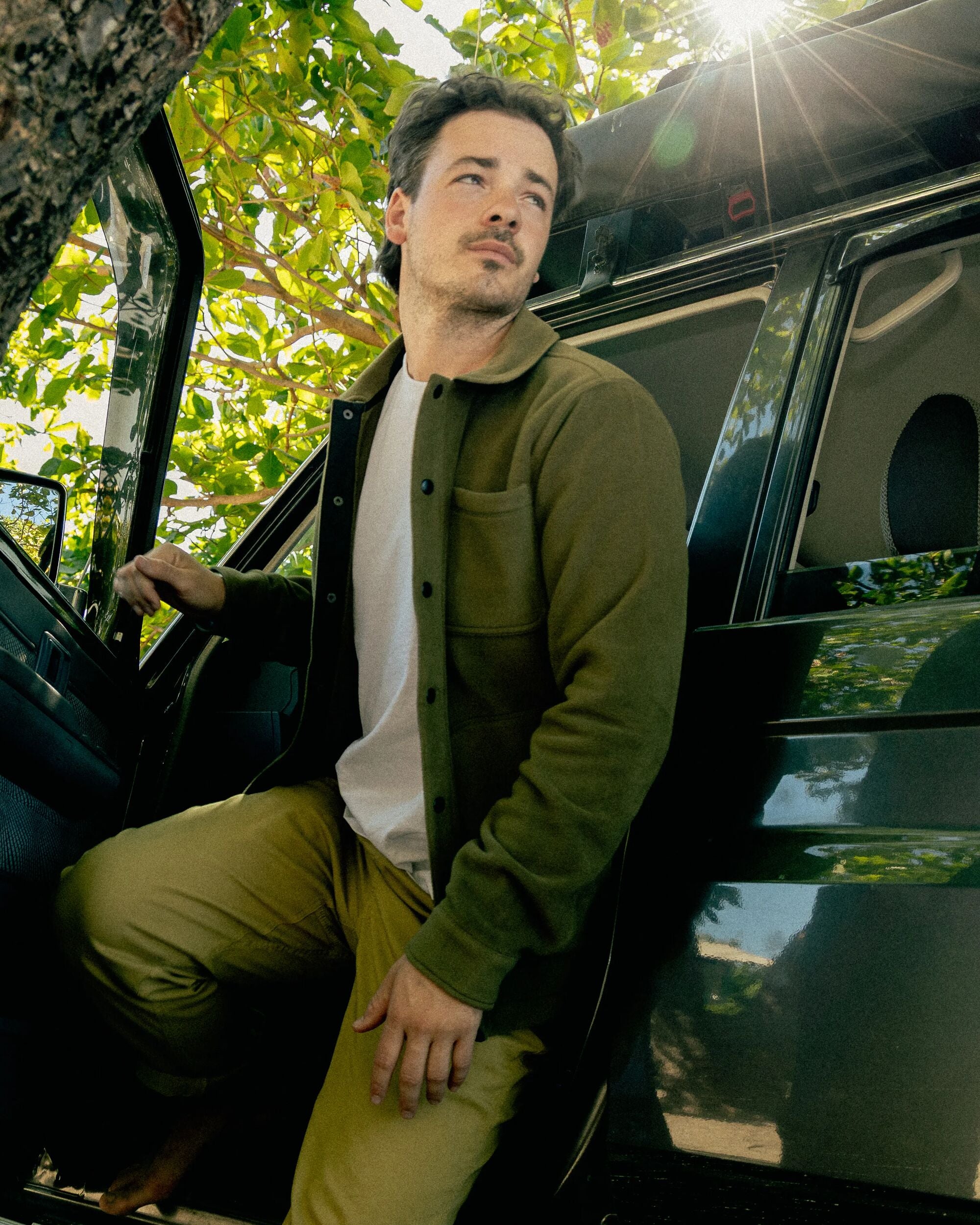 Adapt Polartec® Overshirt Dark Olive – Passenger