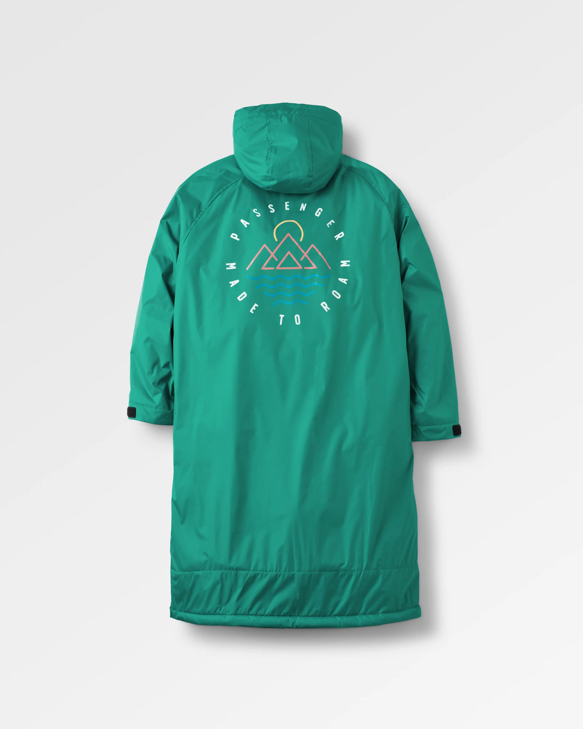 Escapism Sherpa Lined Changing Robe - Greenlake - Flatlay