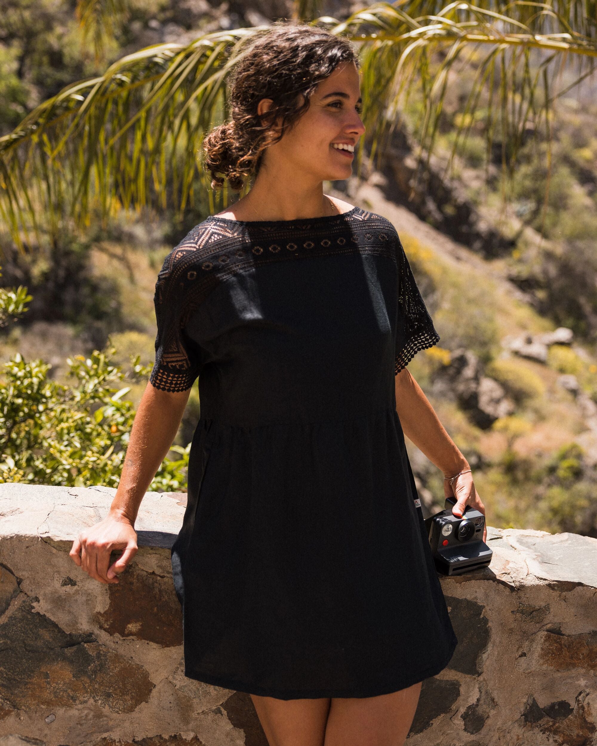 Sono Linen Beach Dress Black – Passenger