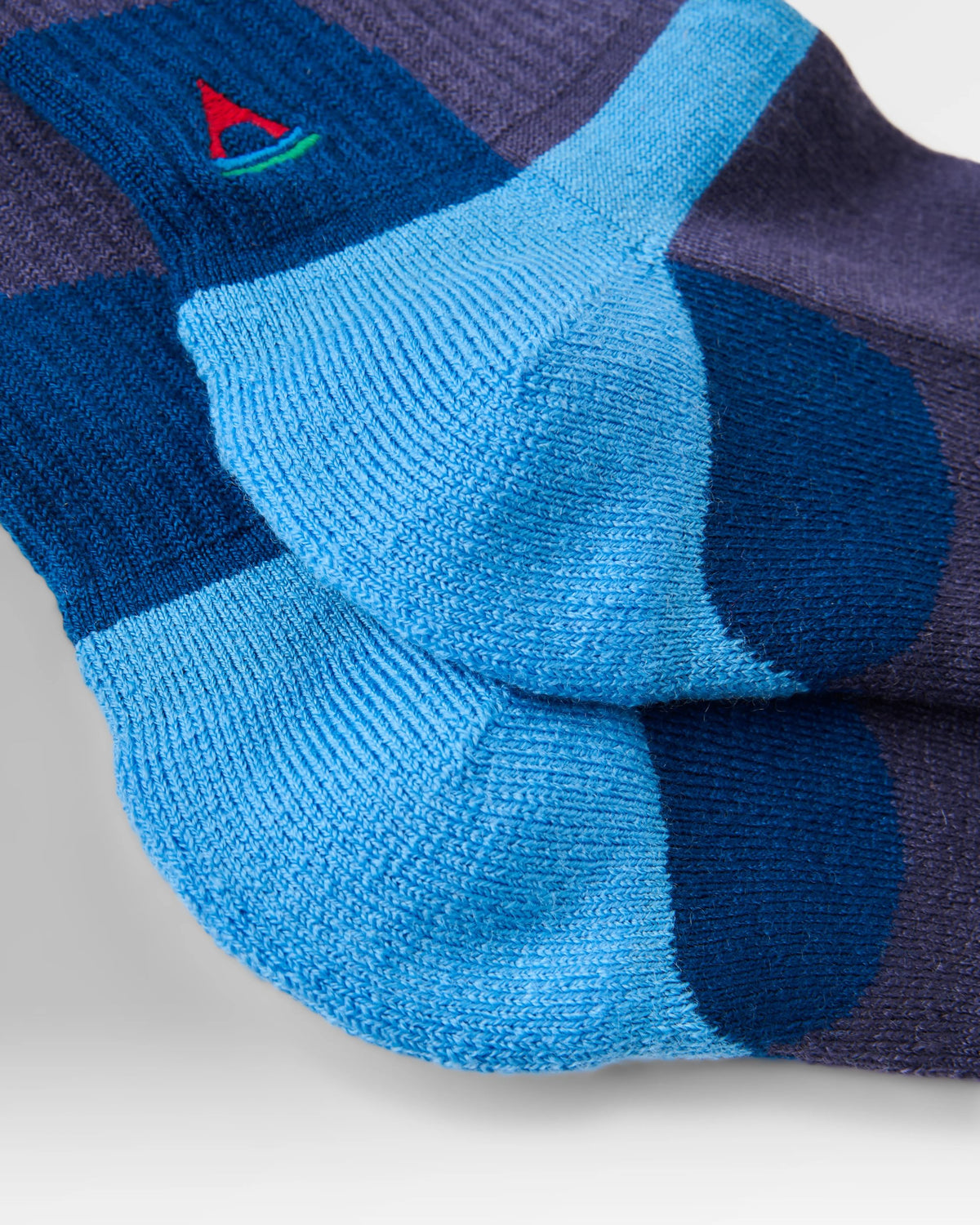 Yukon Merino Active Crew Sock - Heather - Flatlay