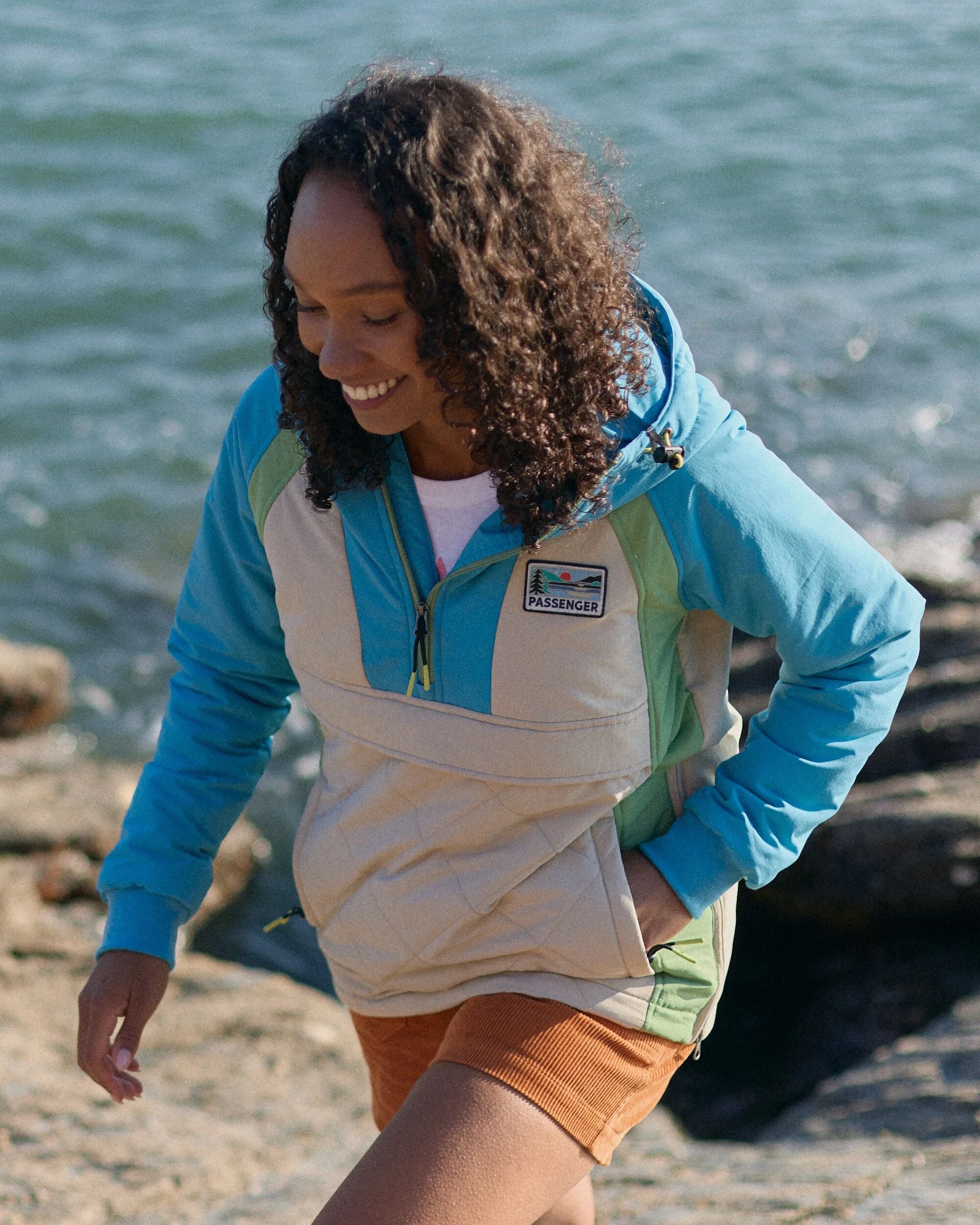 bloomouterwear anorak jacket Lサイズ Ocean Insulated Anorak Bluejay/Feather – Passenger