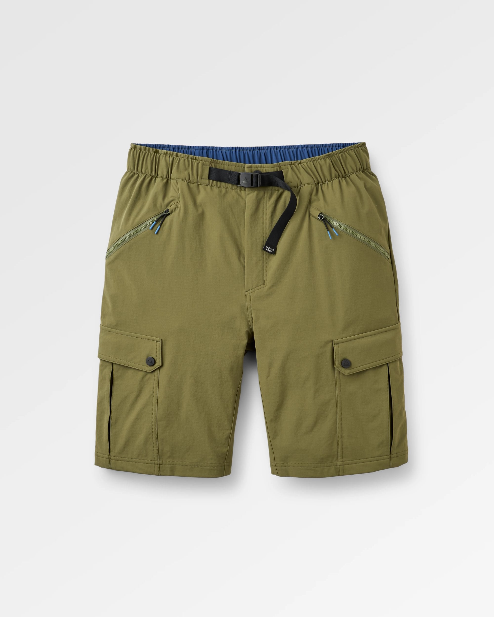 Stride Recycled Active Trail Short - Khaki - Flatlay