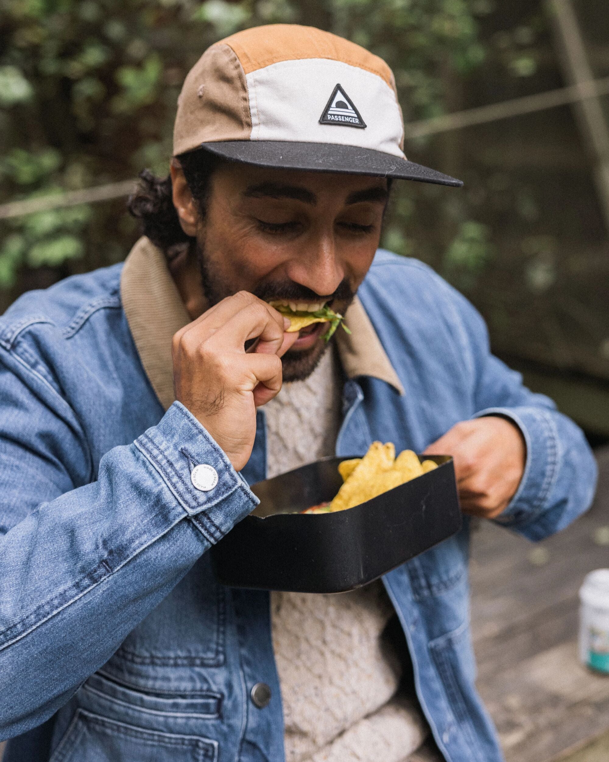 Vantage Lined Denim Jacket - Mid Wash Denim - Lifestyle