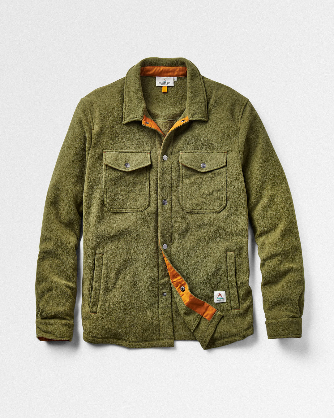 Maple Polar Recycled Fleece Shirt Khaki – Passenger