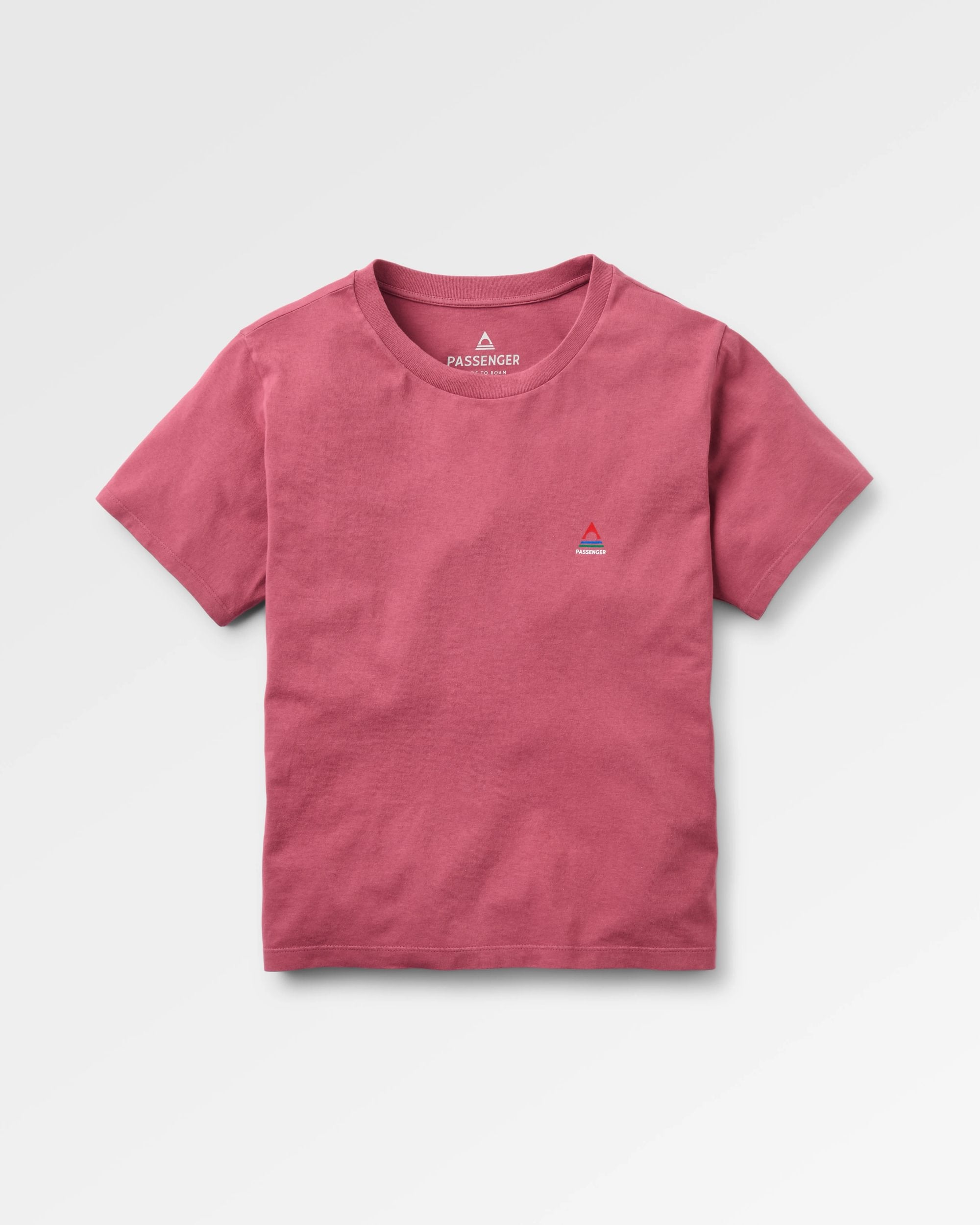 Classic T-Shirt - Maroon - Flatlay