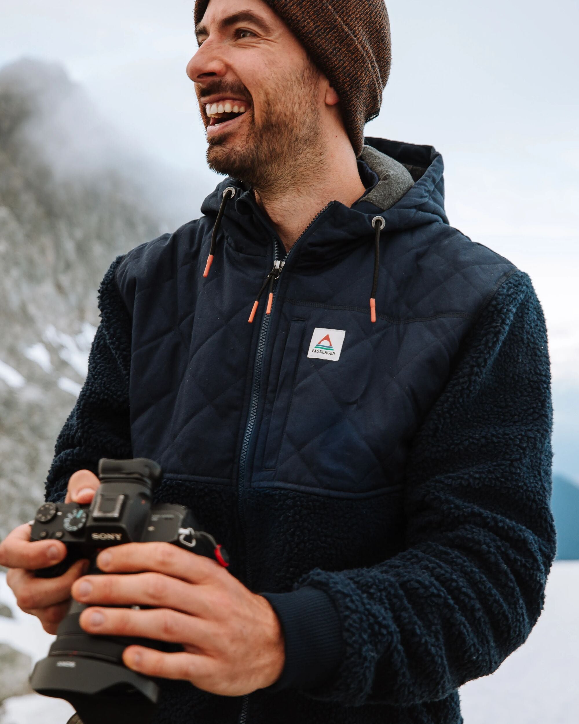 Adventure Recycled Deep-Pile Sherpa Fleece Rich Navy – Passenger