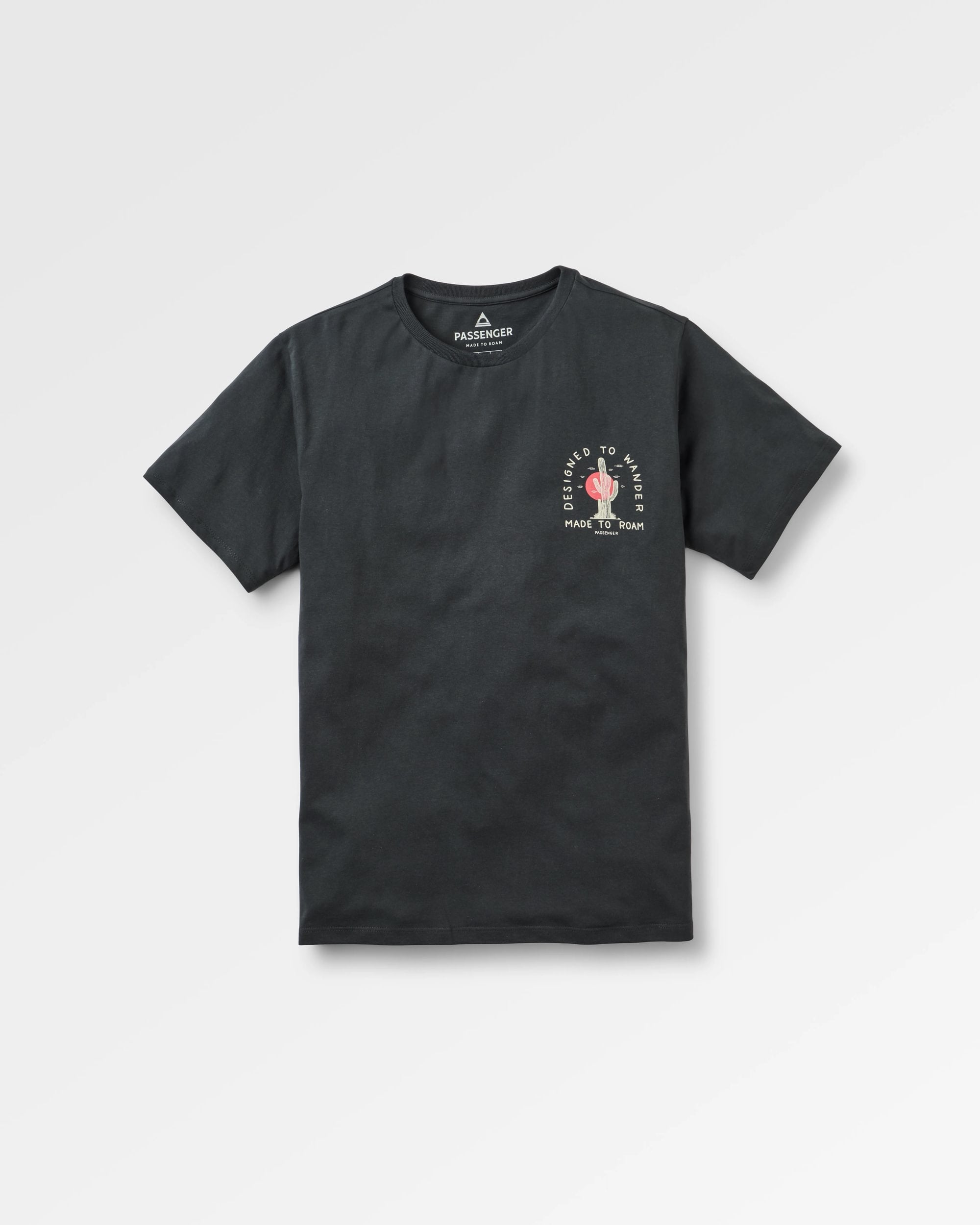 Explore T-shirt - Black - Flatlay