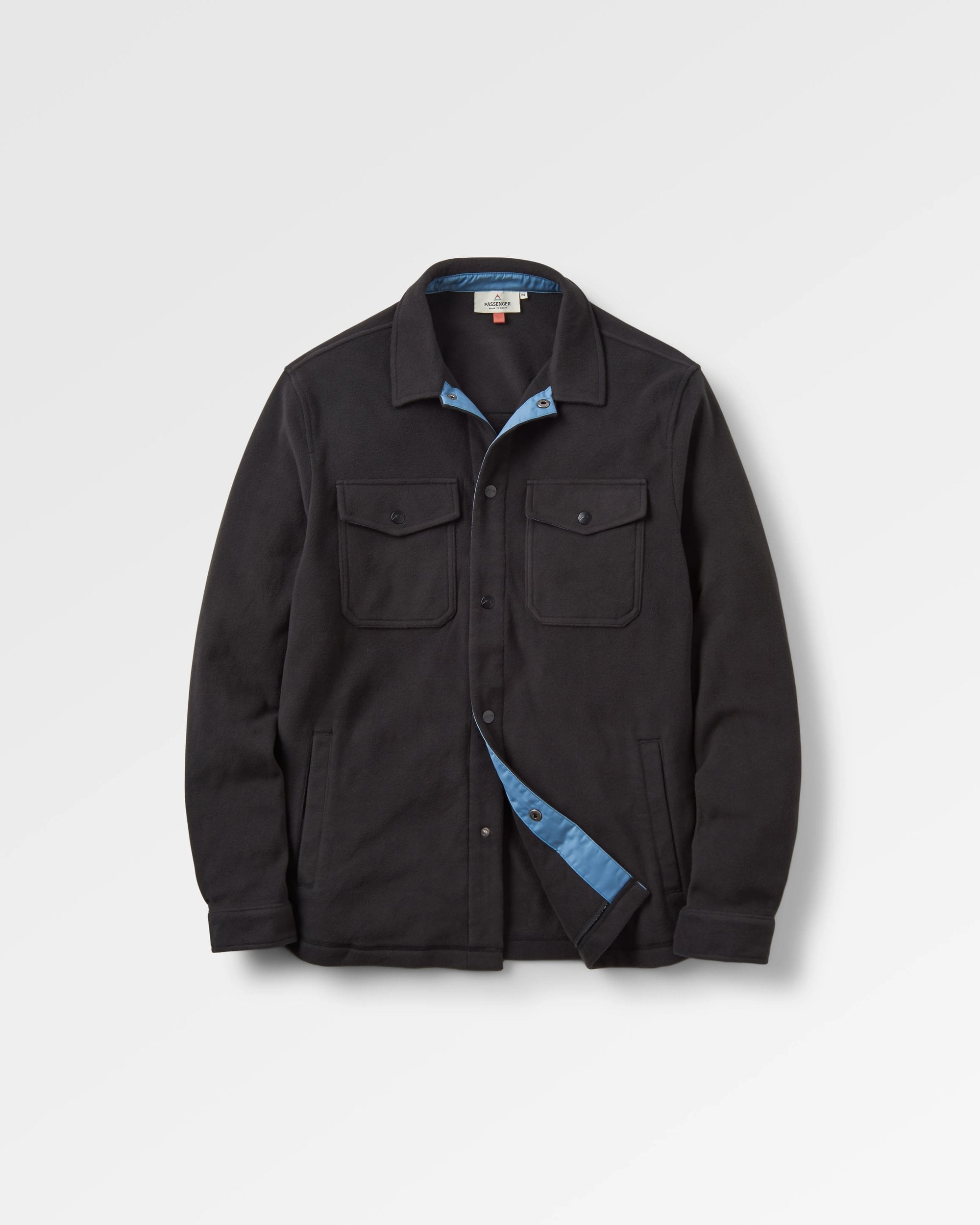 Maple Recycled Polar Fleece Shirt Black – Passenger