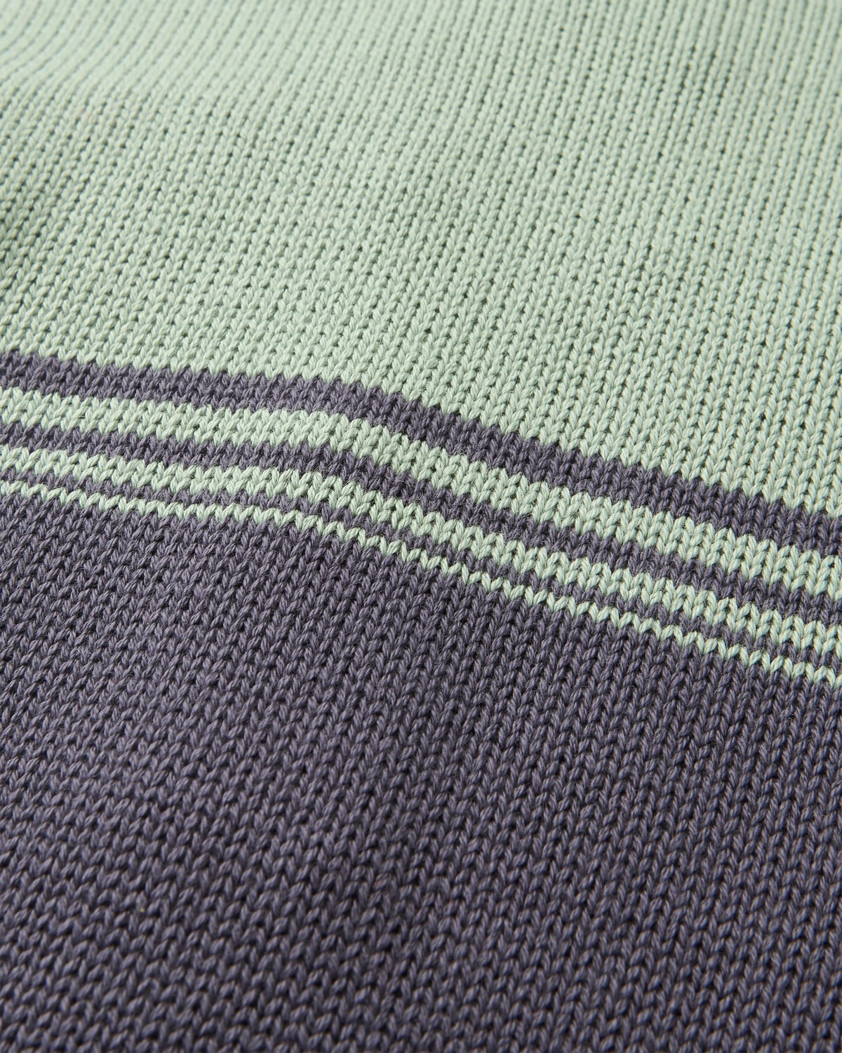 Wald Knitted Jumper - Pistachio/Charcoal - Flatlay