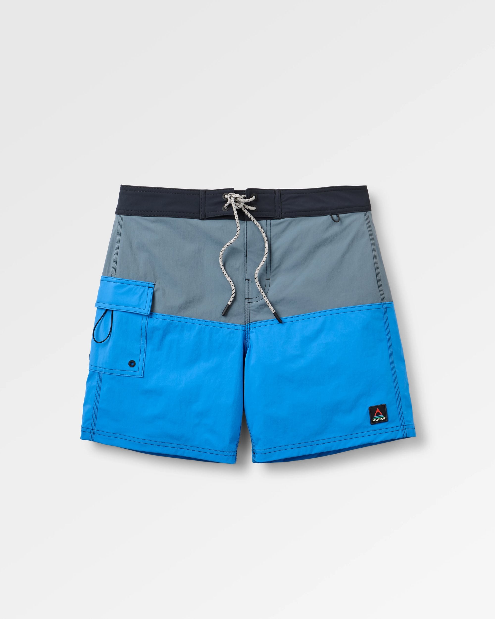 Cutback Boardshort - Storm Grey/Marine Blue - Flatlay