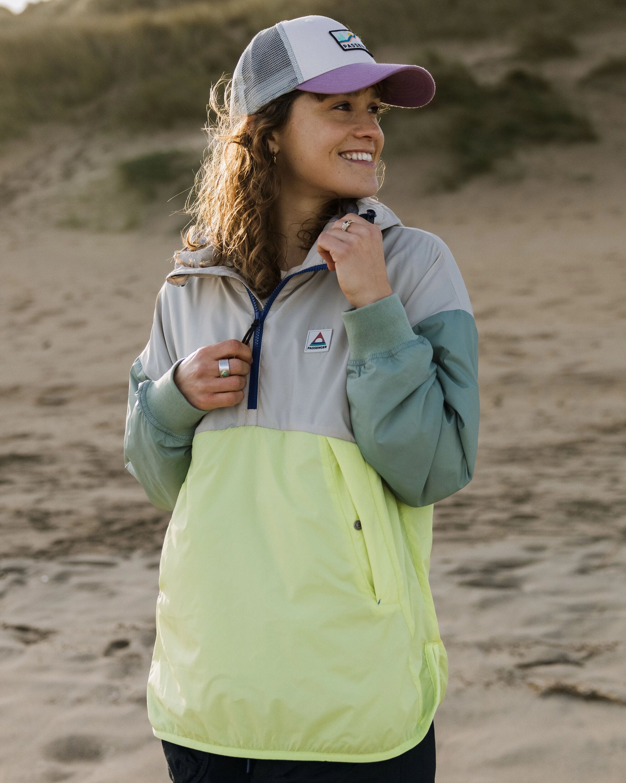 Moonlight Recycled Insulated Anorak - Lime Juice - Lifestyle