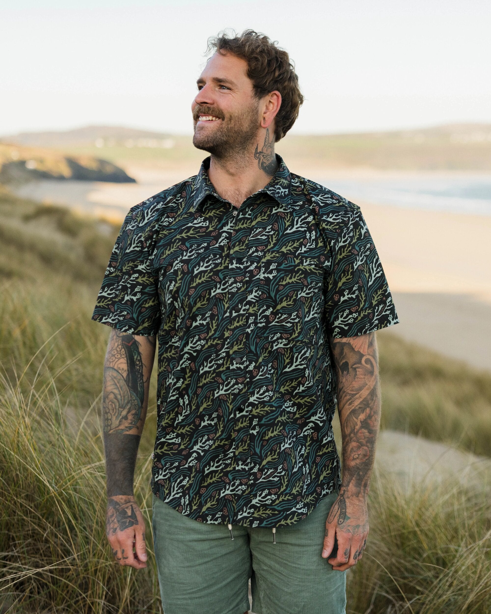 Way Ripstop Short Sleeve Shirt - Ocean Current Black - Lifestyle