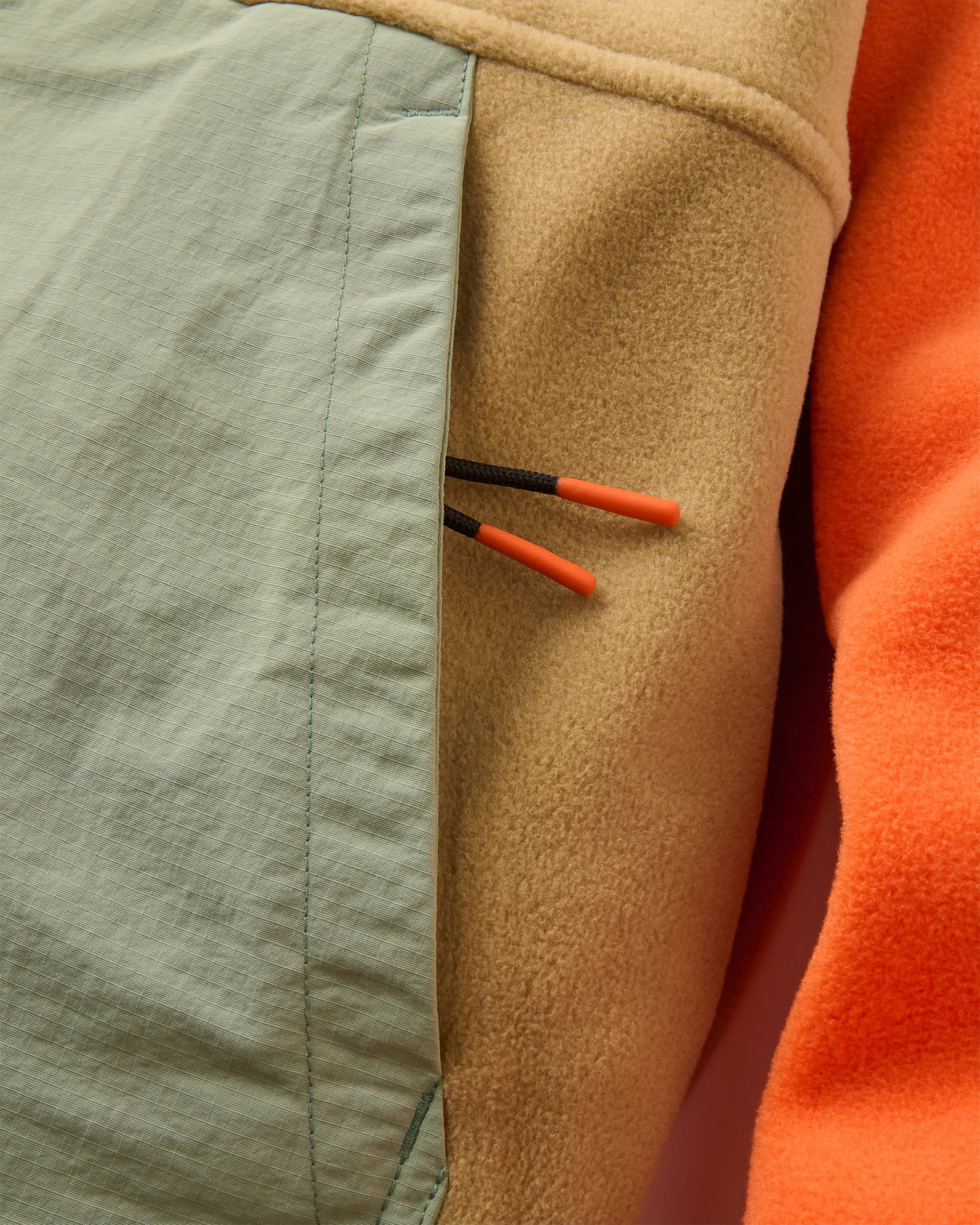 Alexander Full Zip Polartec® Fleece - Biscuit - Flatlay