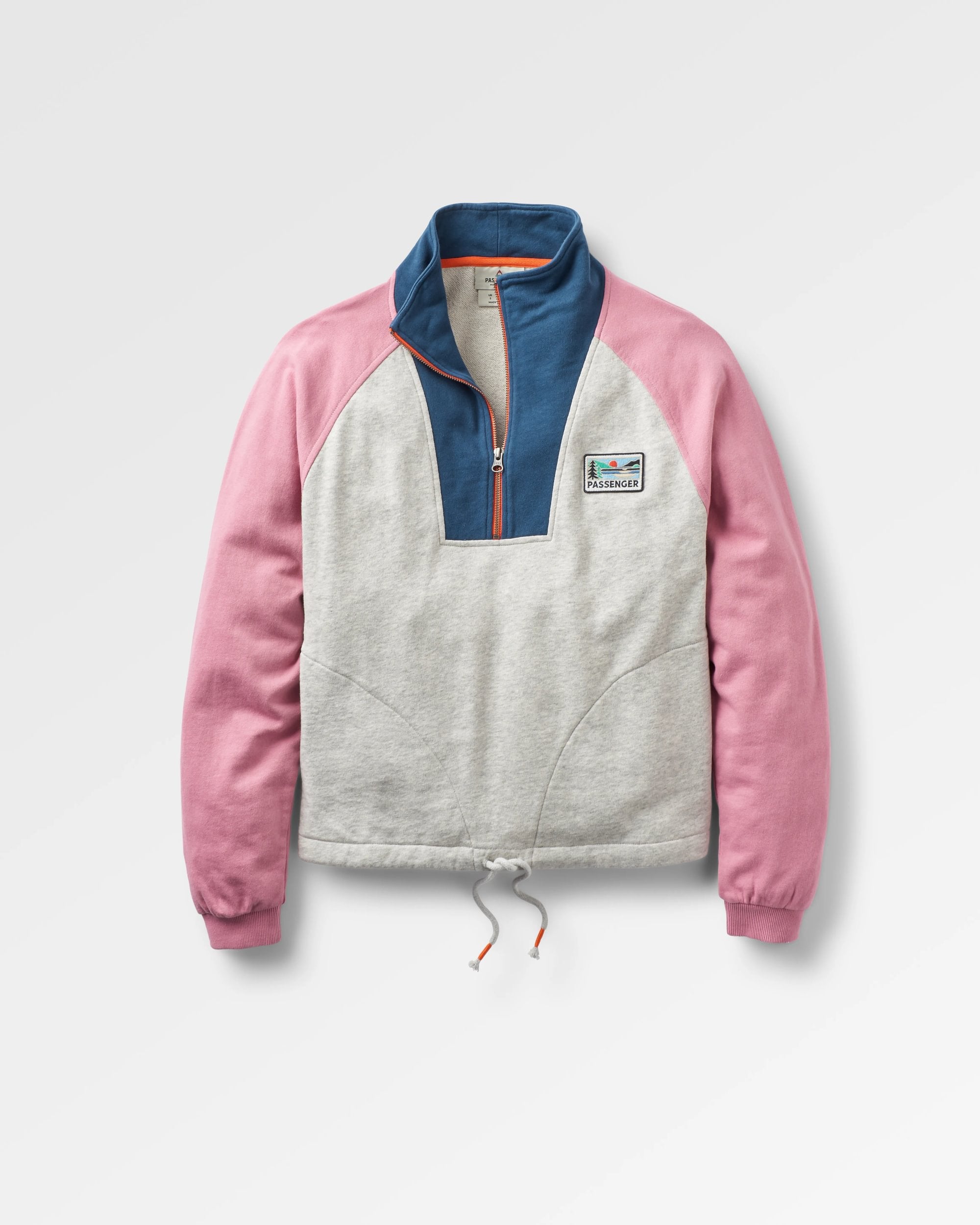 Jazz Organic Cotton Sweatshirt - Grey Marl - Flatlay