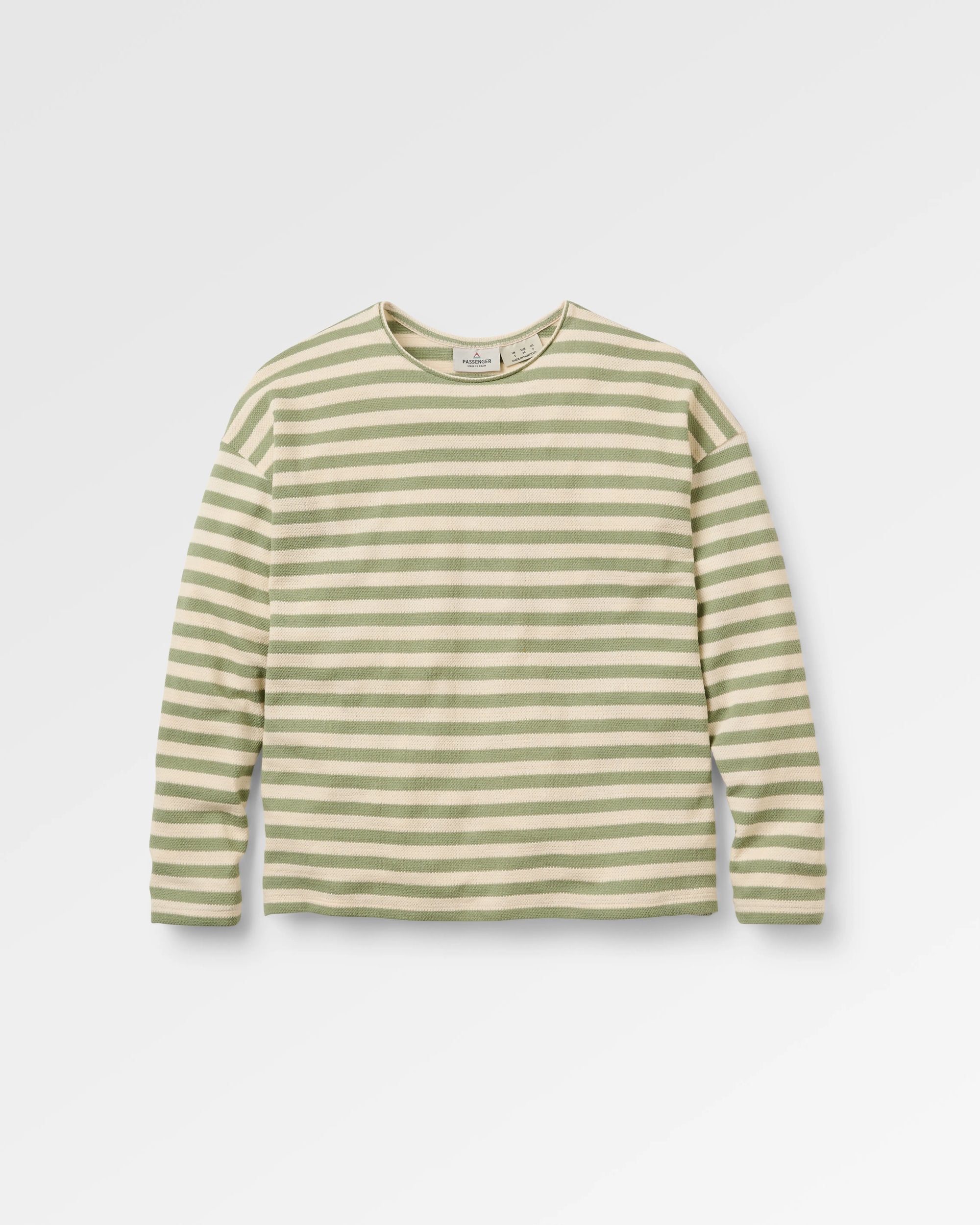 Panorama Striped LS T-Shirt Stem Green – Passenger