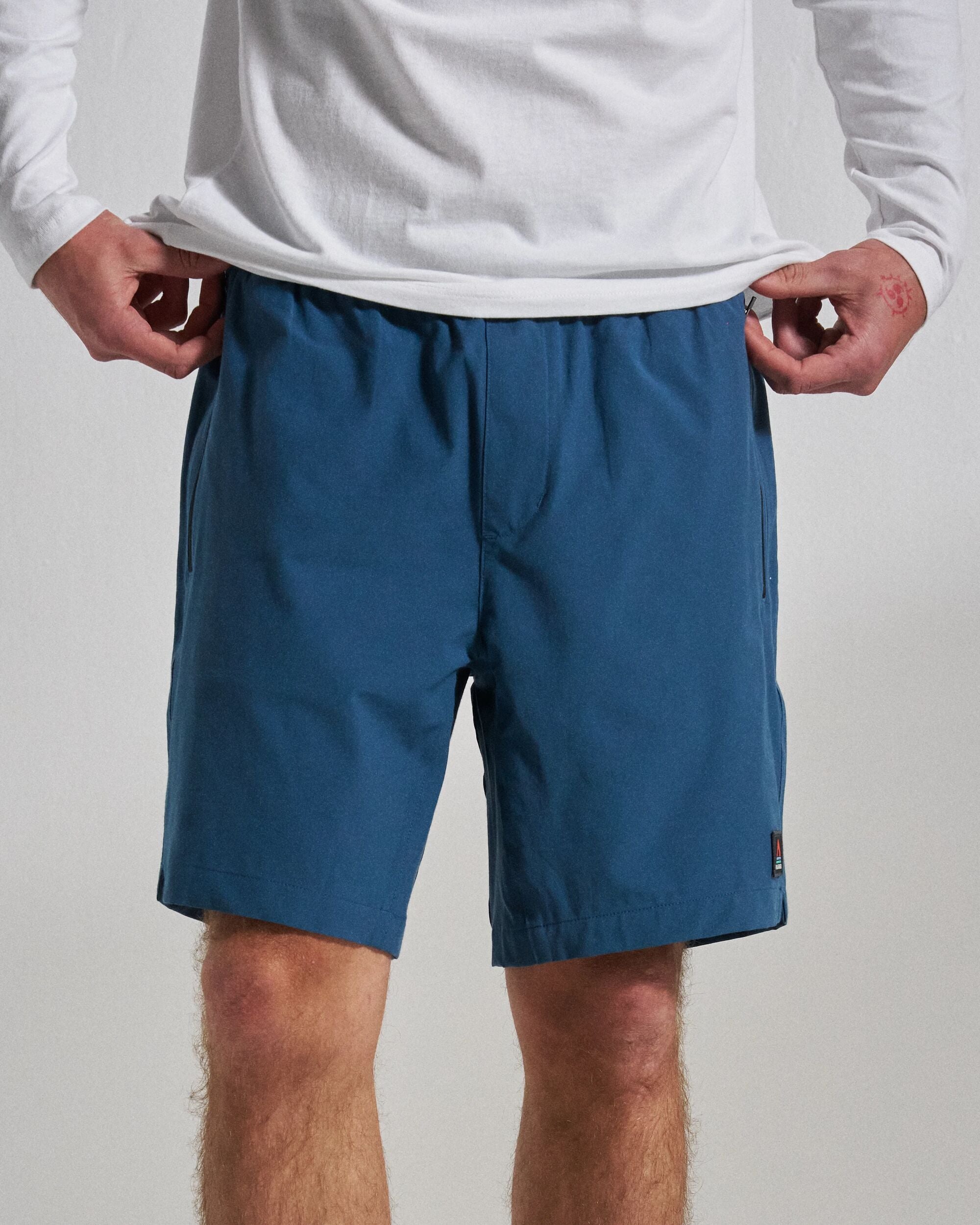 Traveller All Purpose Short - Dark Denim - Studio Model