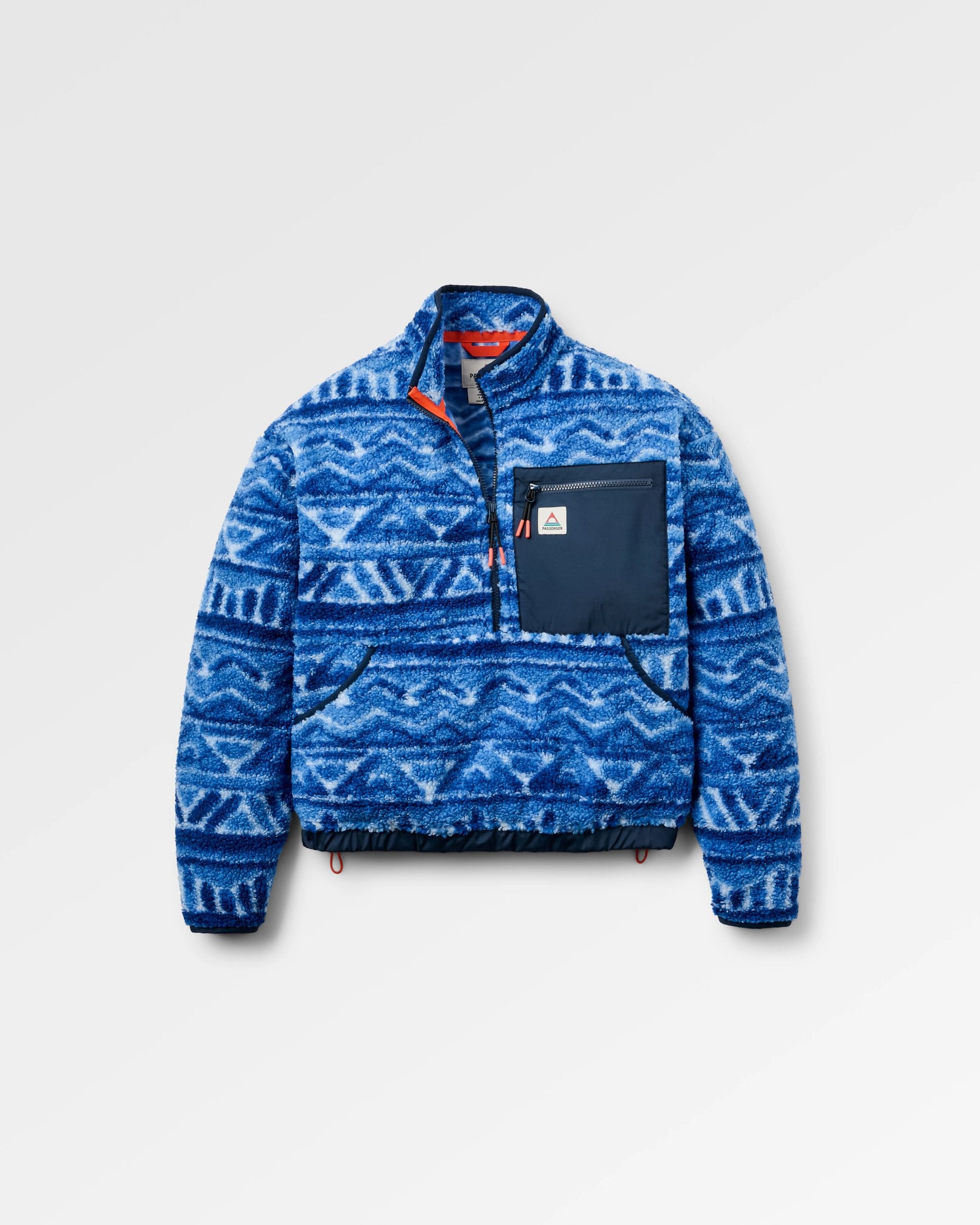 Ravi Sherpa Fleece Tracks Electric Blue – Passenger