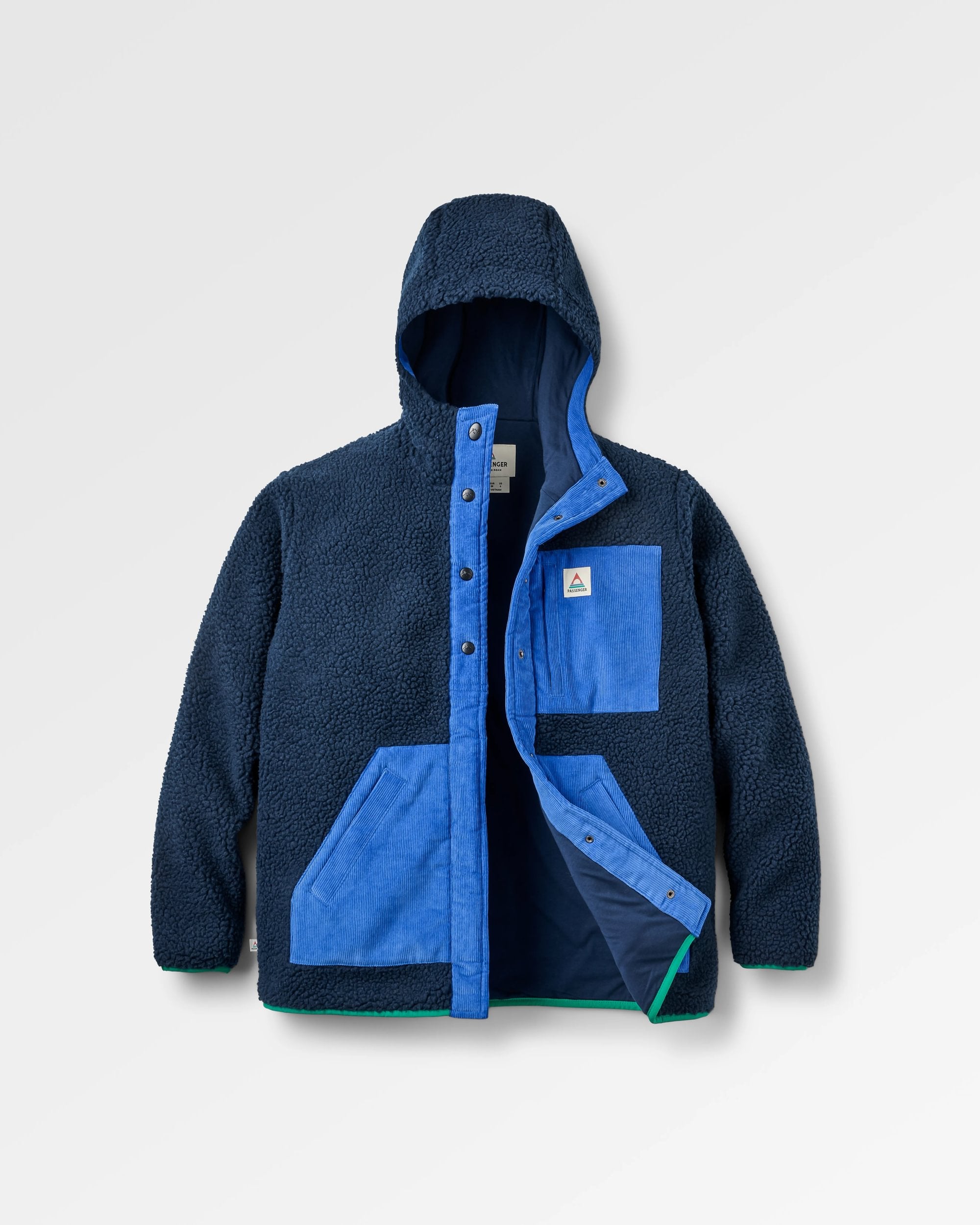 Clover Sherpa Hooded Fleece Rich Navy – Passenger