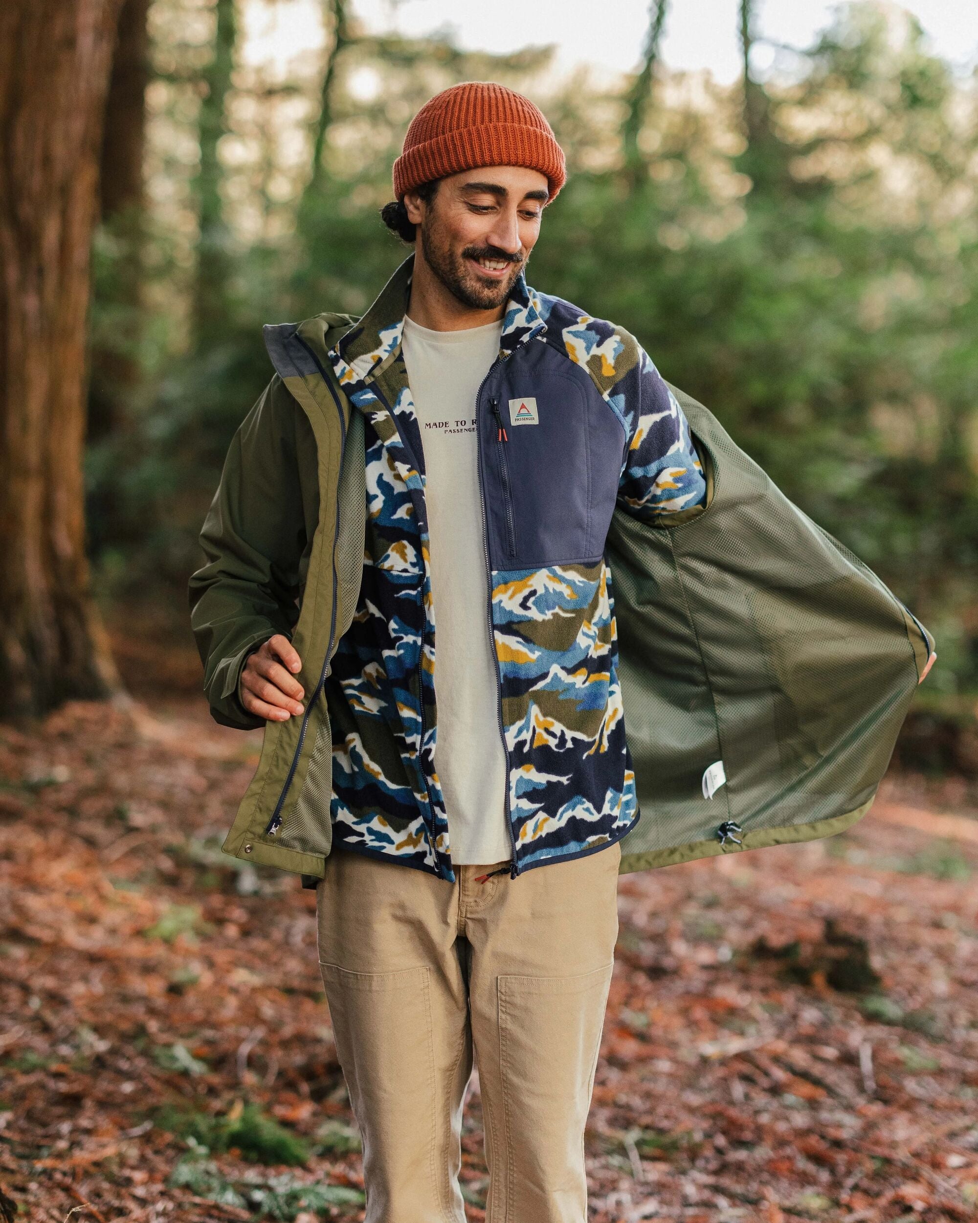 Graniteridge Recycled Waterproof 3 in 1 Jacket - Khaki - Lifestyle