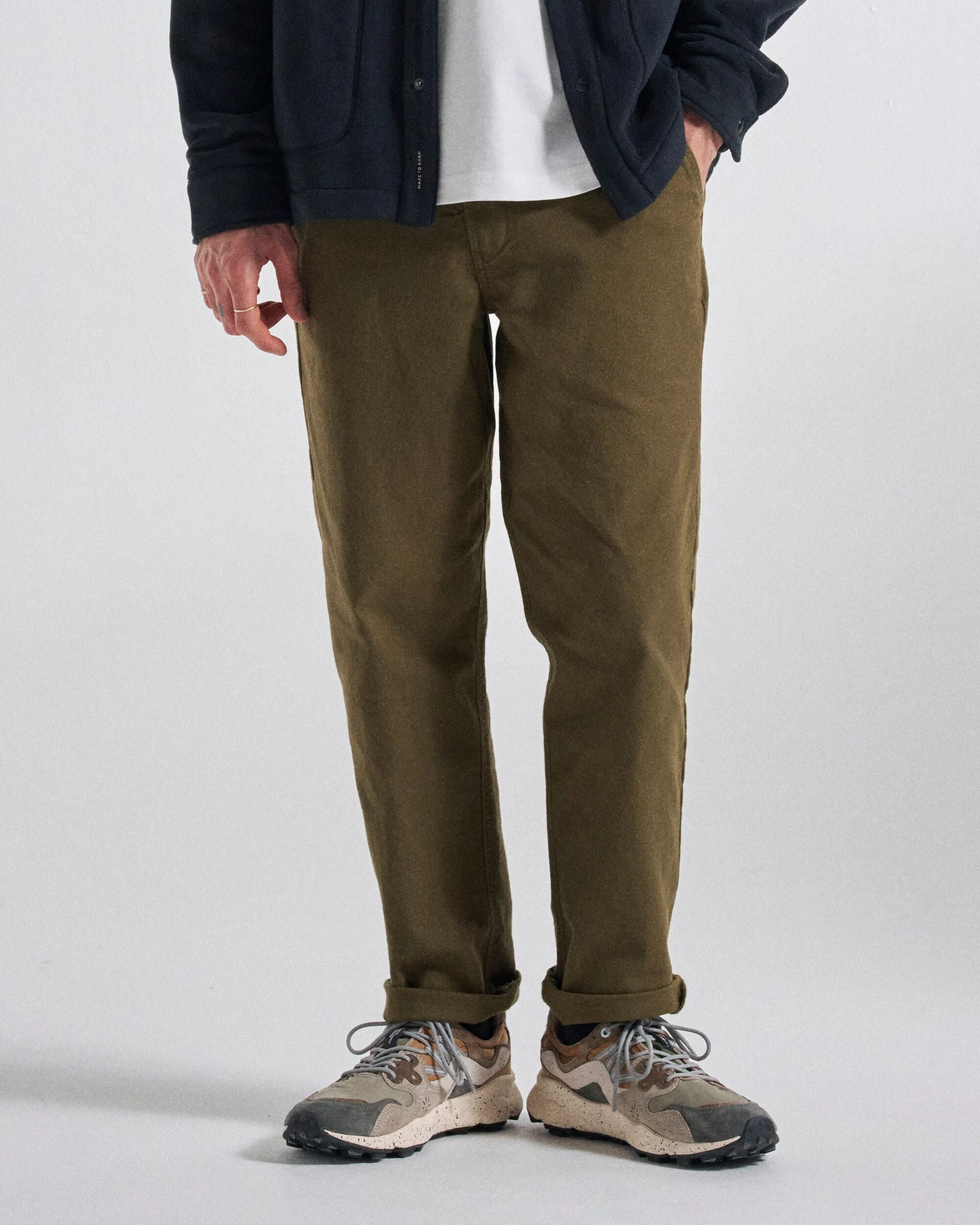 Adventurer Organic Canvas Trouser Dark Olive – Passenger