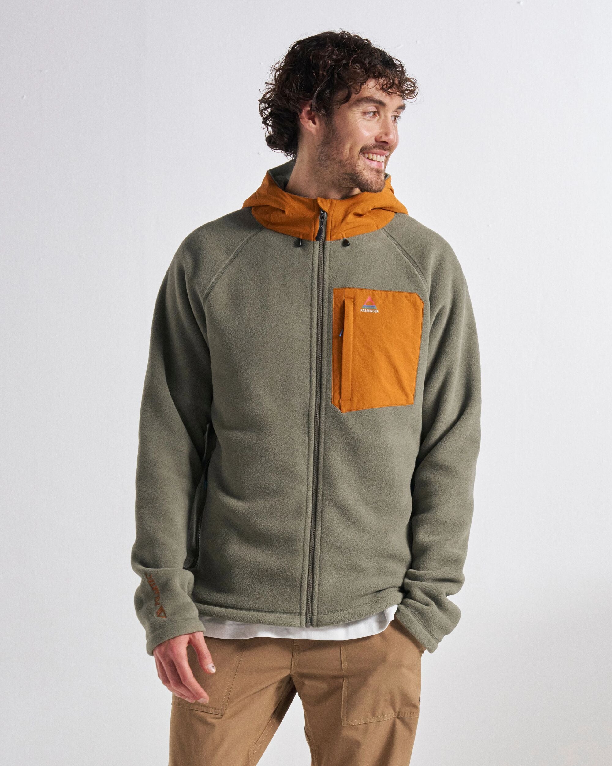 Sierrascape Men's Polartec® Fleece Hoodie Dusty Olive – Passenger
