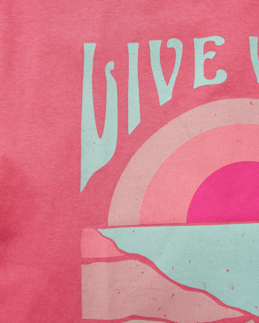 Live Wild Recycled Cotton T-Shirt - Soft Rose