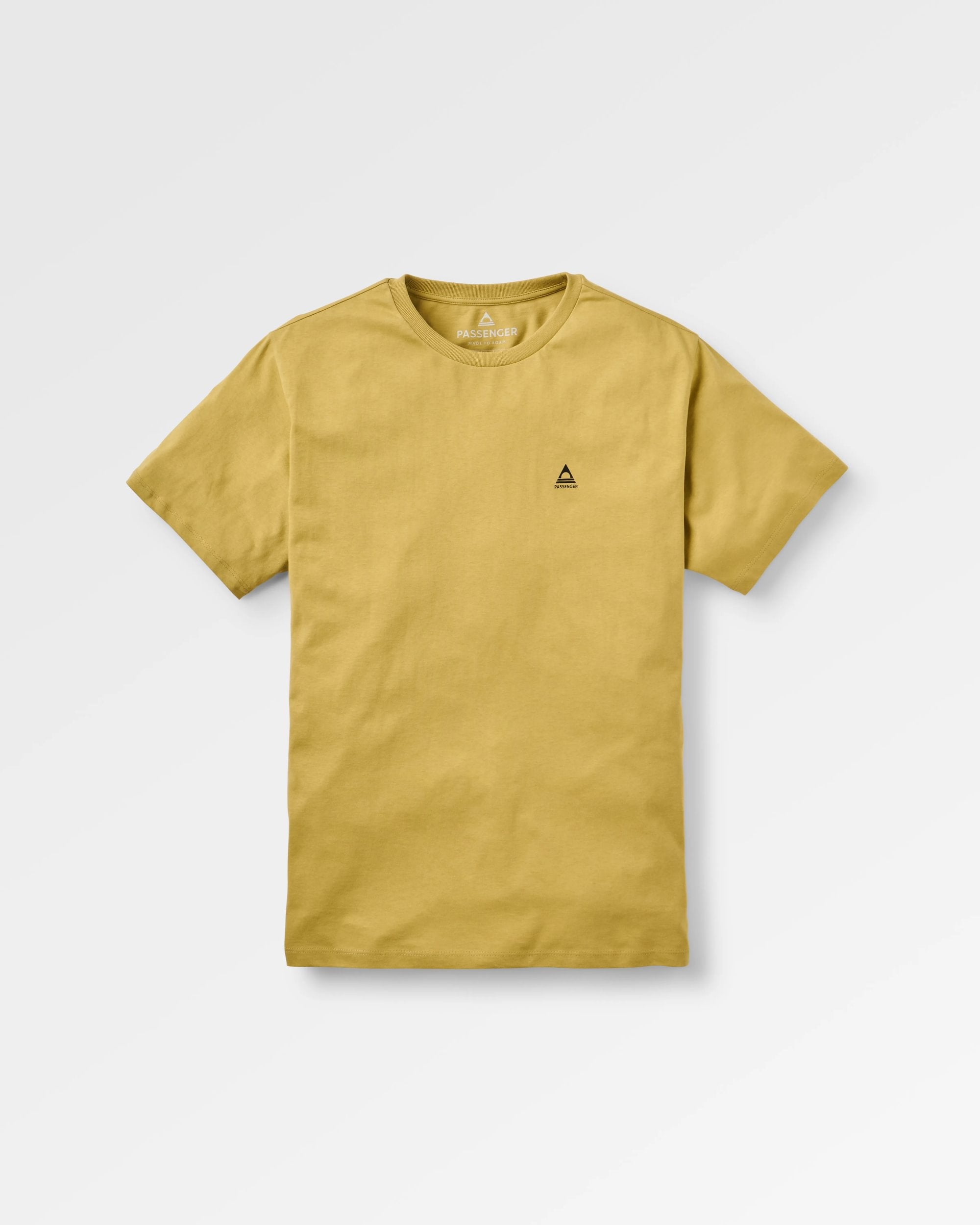 Classic Logo Organic Cotton T-Shirt - Warm Beige - Flatlay