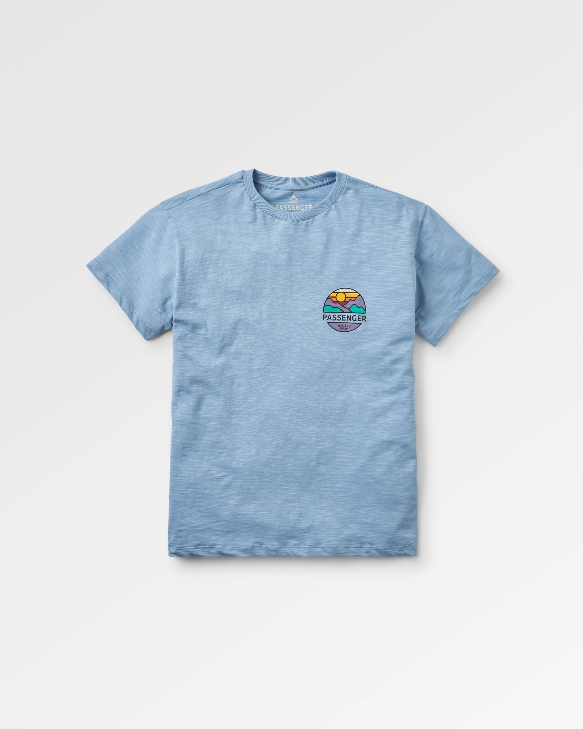 Laidback Recycled Cotton T-Shirt Faded Denim – Passenger