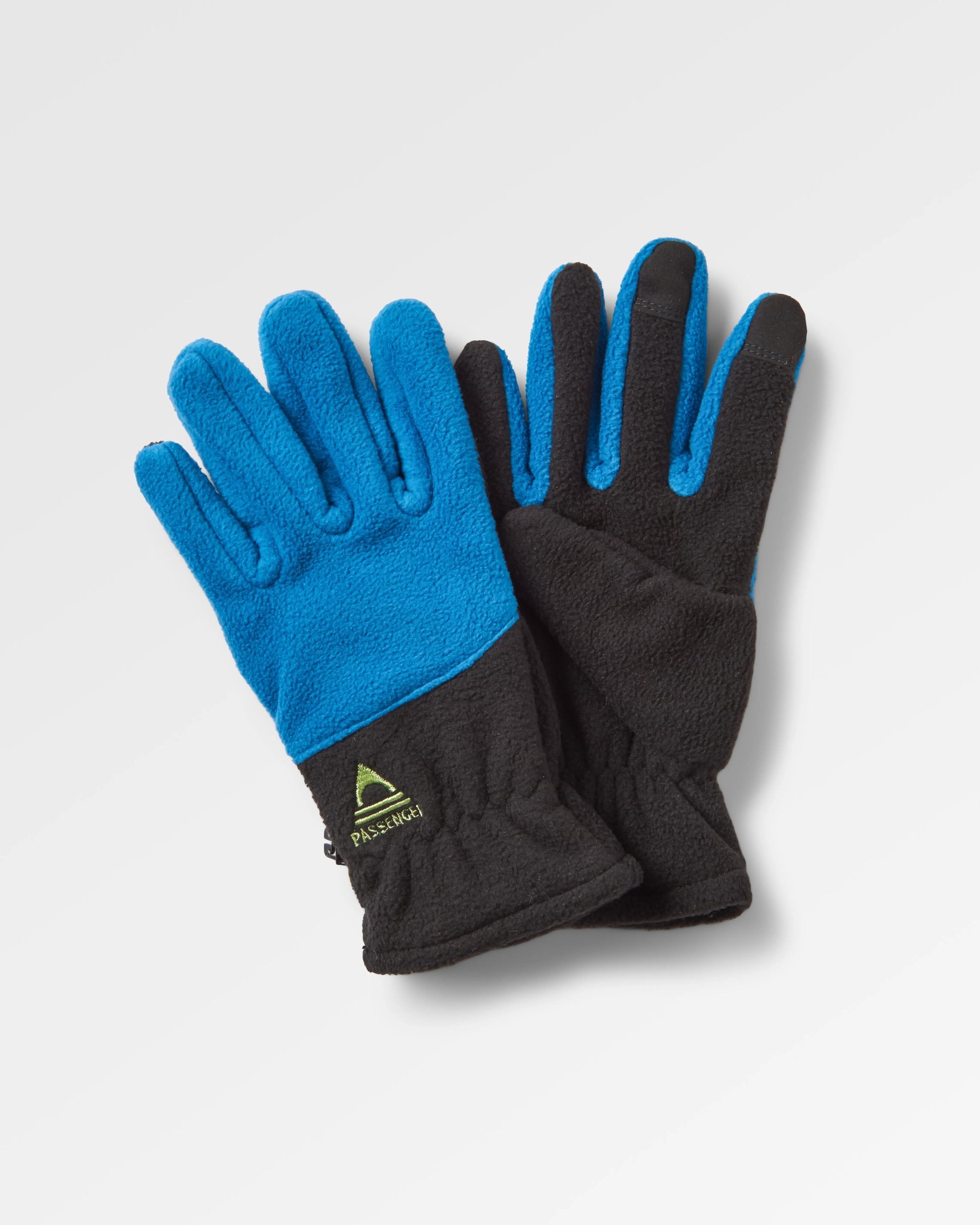 Daytrip Recycled Polar Fleece Touch Screen Gloves Black/Tidal Blue