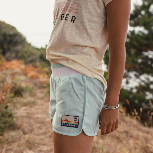 Explore Recycled All Purpose Shorts - Blue Glass