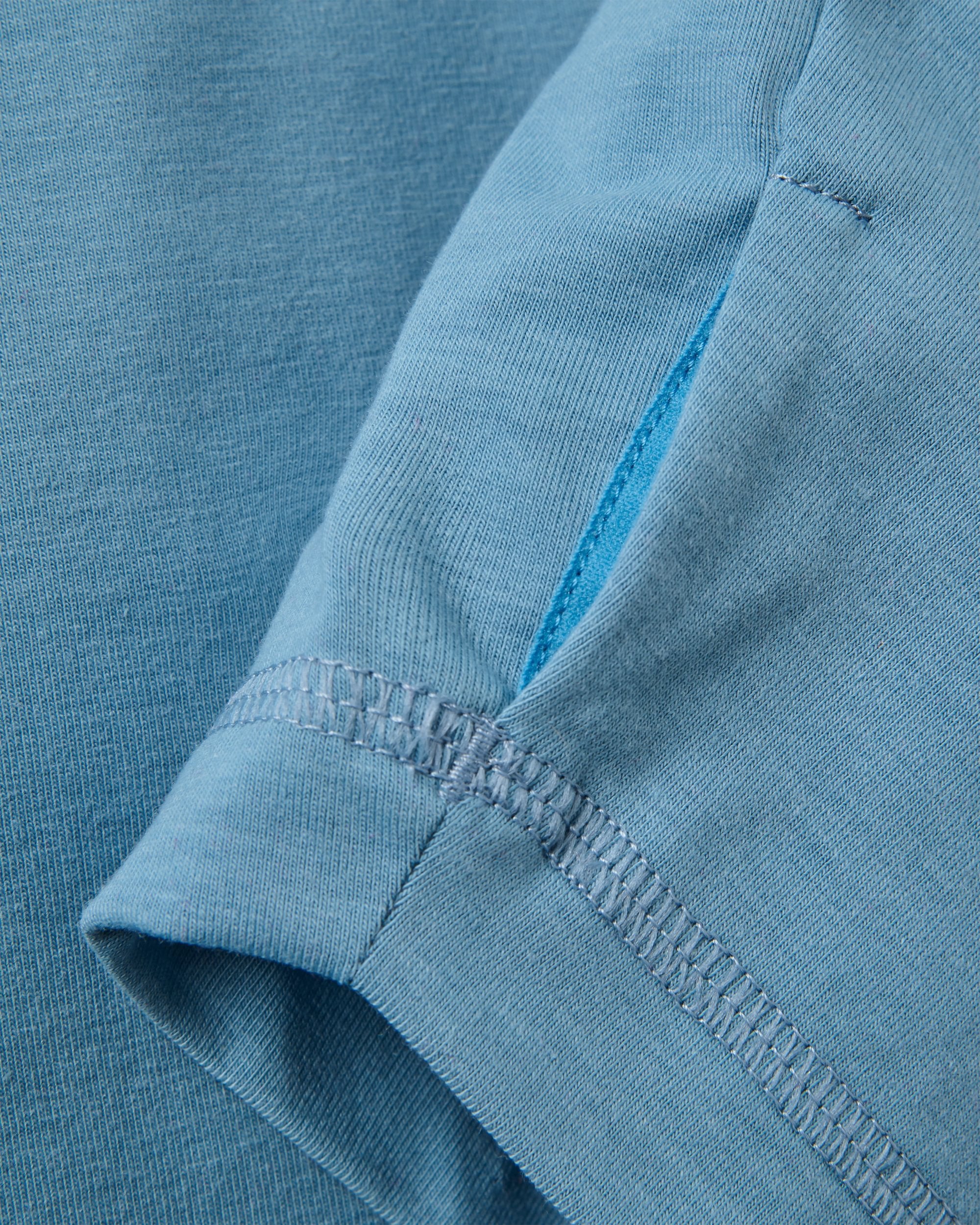 Roamscreen UPF50 Drirelease® Men's LS T-Shirt - Faded Denim - Flatlay