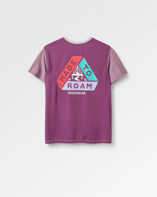 Aurora Marl Active T-Shirt - Berry Marl