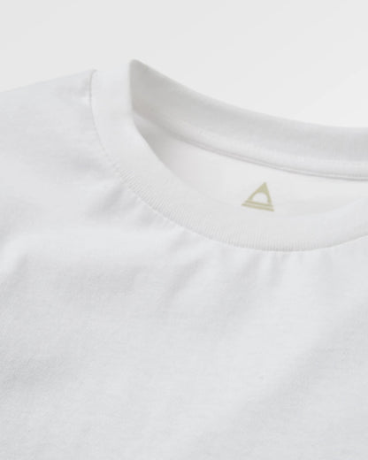 Odyssey Organic Cotton LS T-Shirt - White - Flatlay