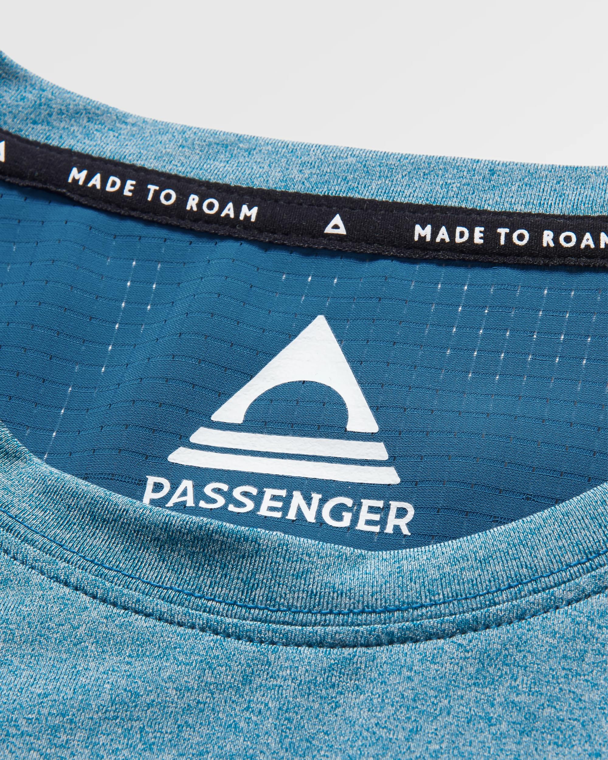 Boardwalk Active Recycled Vest - Blue Steel Marl - Flatlay