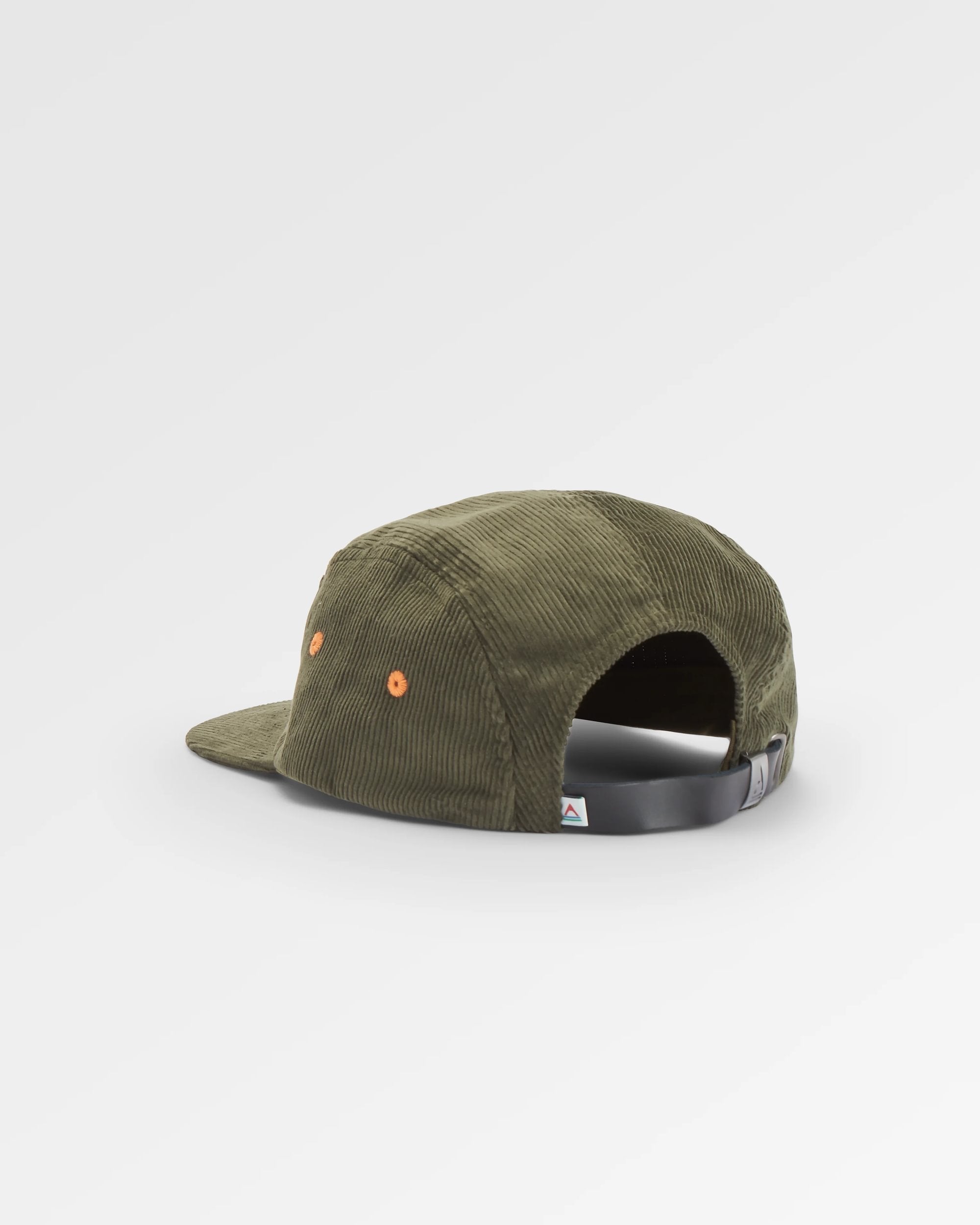 Fixie Recycled Cord 5 Panel Cap - Khaki - Flatlay