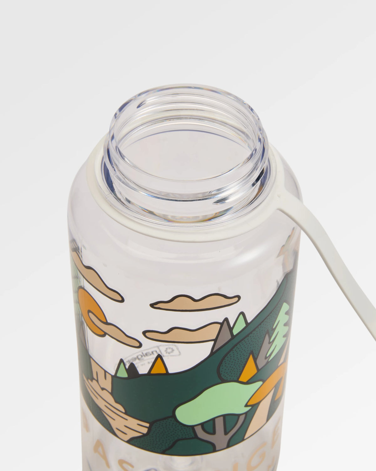 Nalgene 1L Wide Mouth Water Bottle - Slower Rhythms Deep Ocean - Flatlay